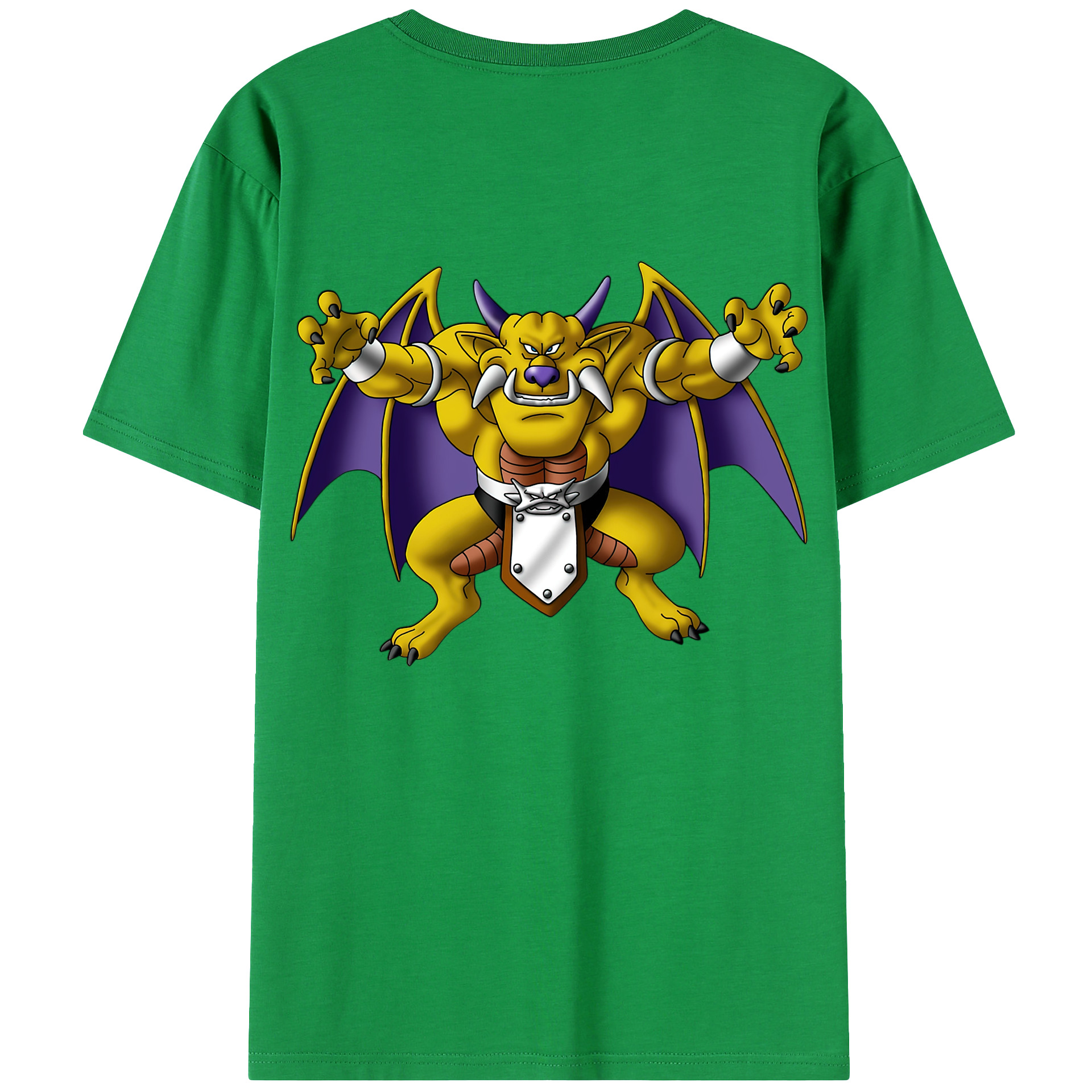 （画像用） ドラゴンクエスト Doragon Kuesuto Dragon Quest 綿100％ メンズ半袖Tシャツ（バックプリント） 通気性