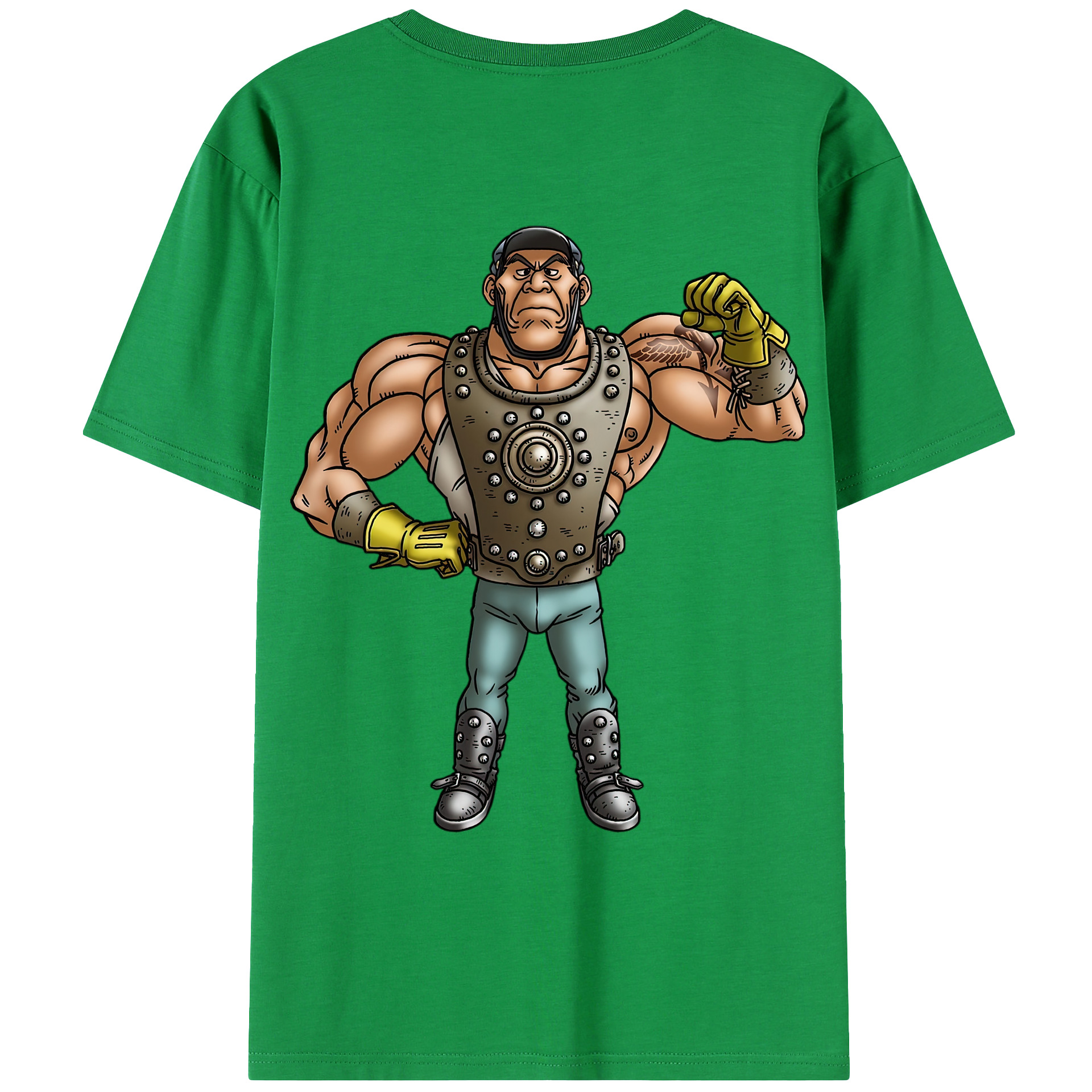 （画像用） ドラゴンクエスト Doragon Kuesuto Dragon Quest 綿100％ メンズ半袖Tシャツ（バックプリント） 通気性
