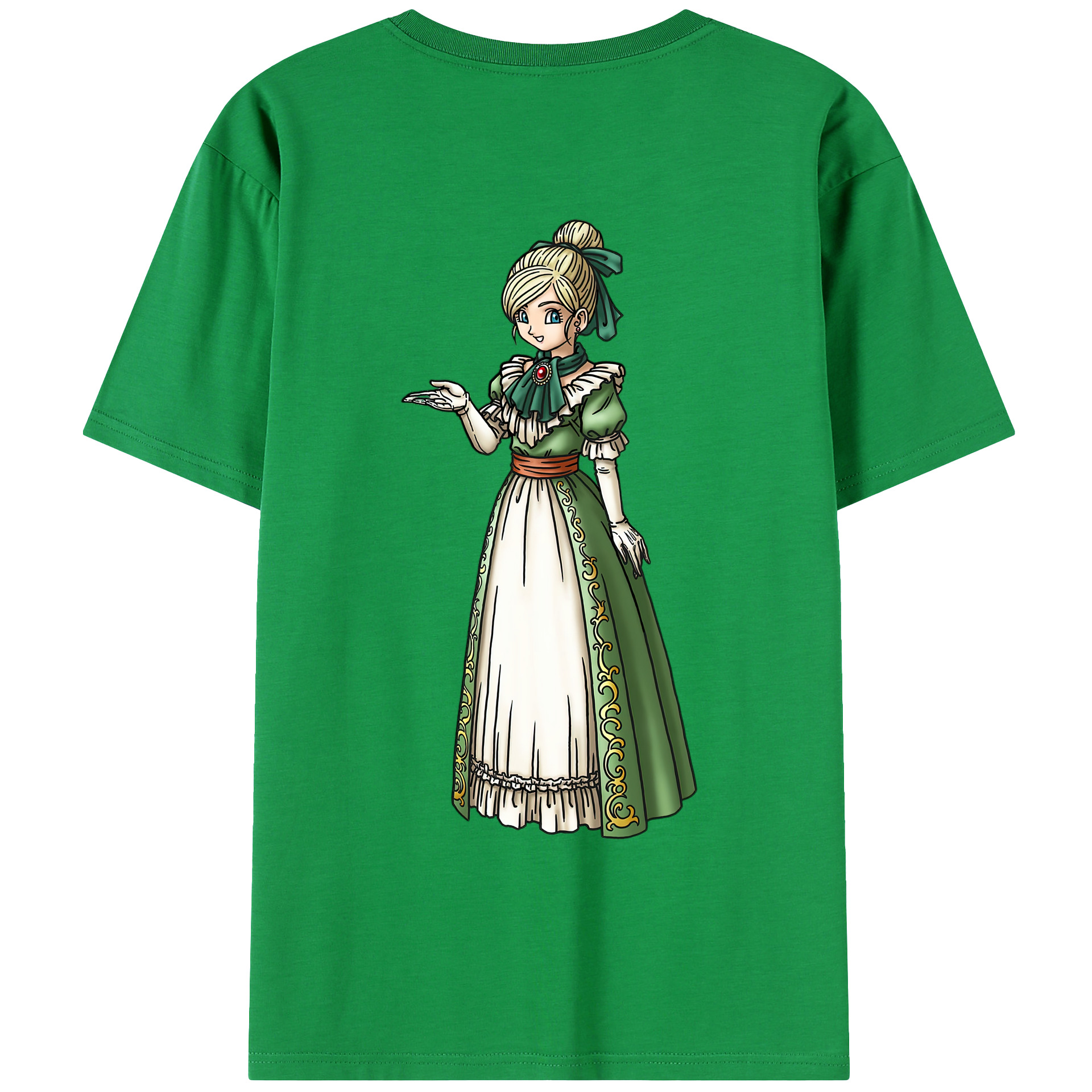（画像用） ドラゴンクエスト Doragon Kuesuto Dragon Quest 綿100％ メンズ半袖Tシャツ（バックプリント） 通気性