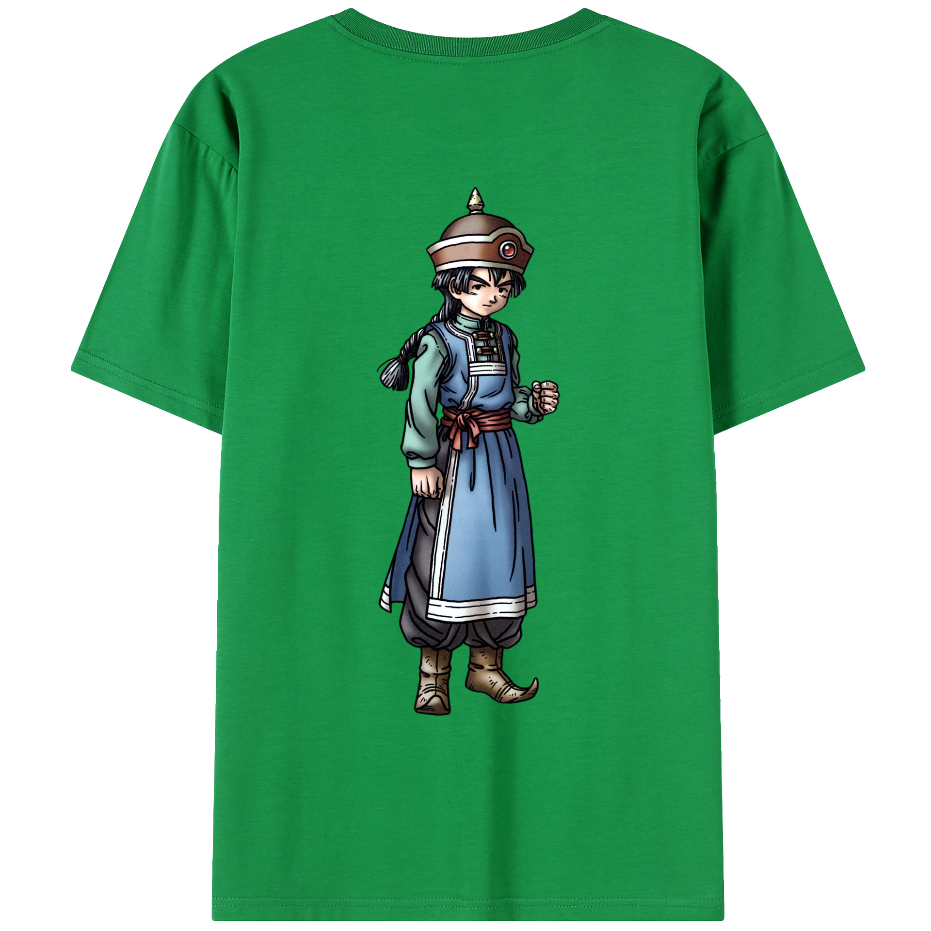 （画像用） ドラゴンクエスト Doragon Kuesuto Dragon Quest 綿100％ メンズ半袖Tシャツ（バックプリント） 通気性