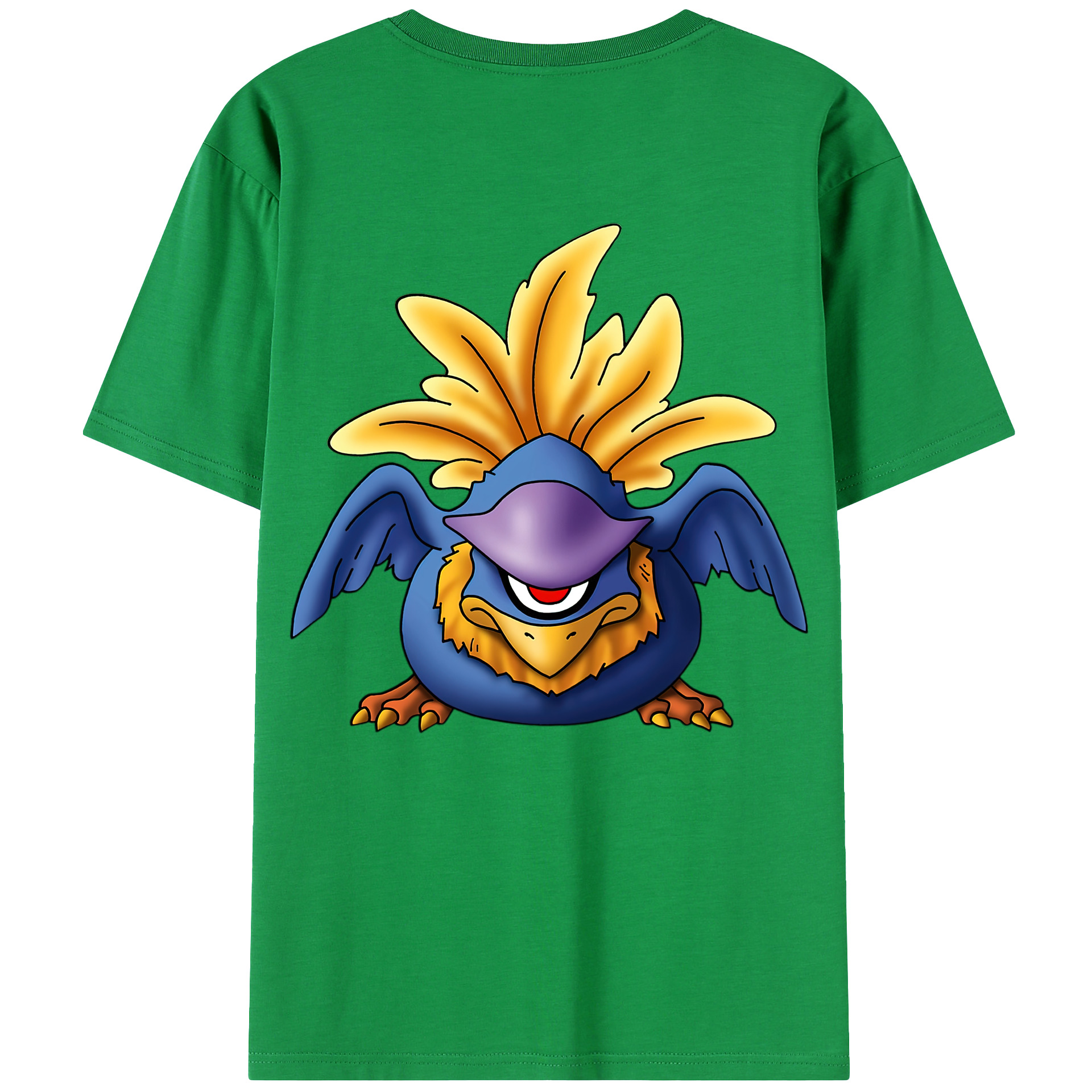 （画像用） ドラゴンクエスト Doragon Kuesuto Dragon Quest 綿100％ メンズ半袖Tシャツ（バックプリント） 通気性