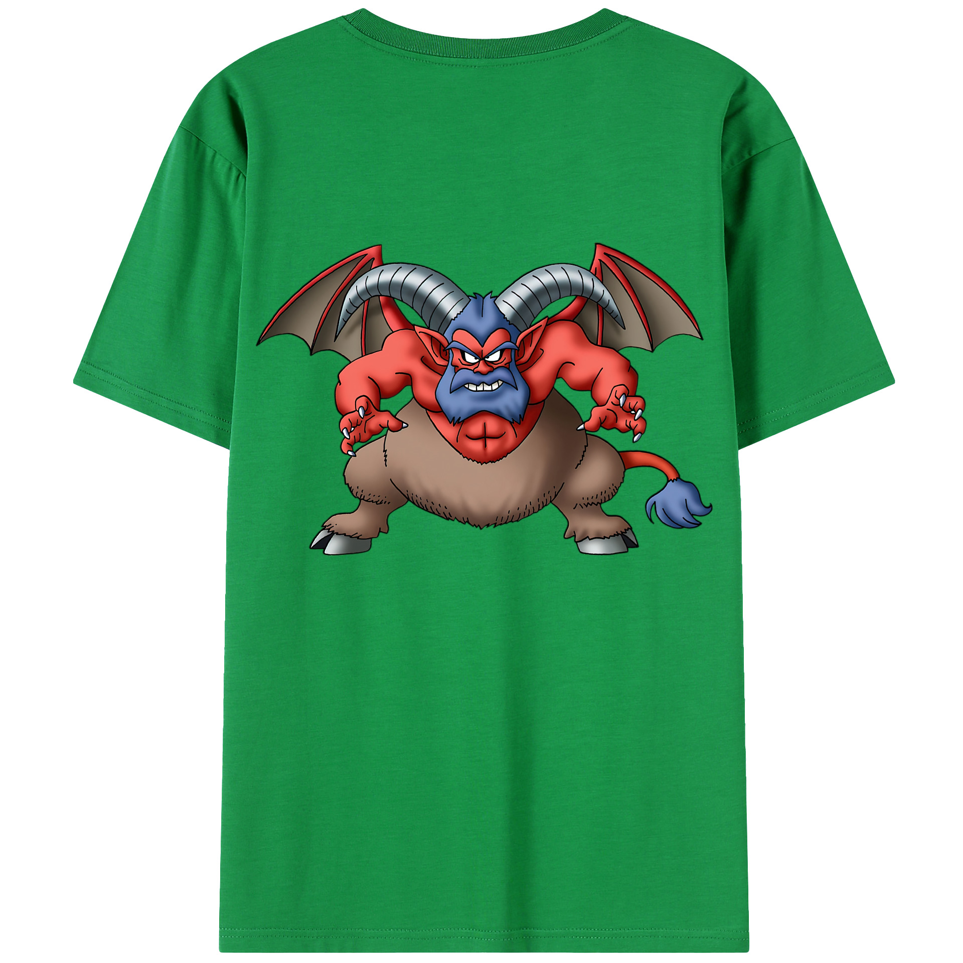 （画像用） ドラゴンクエスト Doragon Kuesuto Dragon Quest 綿100％ メンズ半袖Tシャツ（バックプリント） 通気性