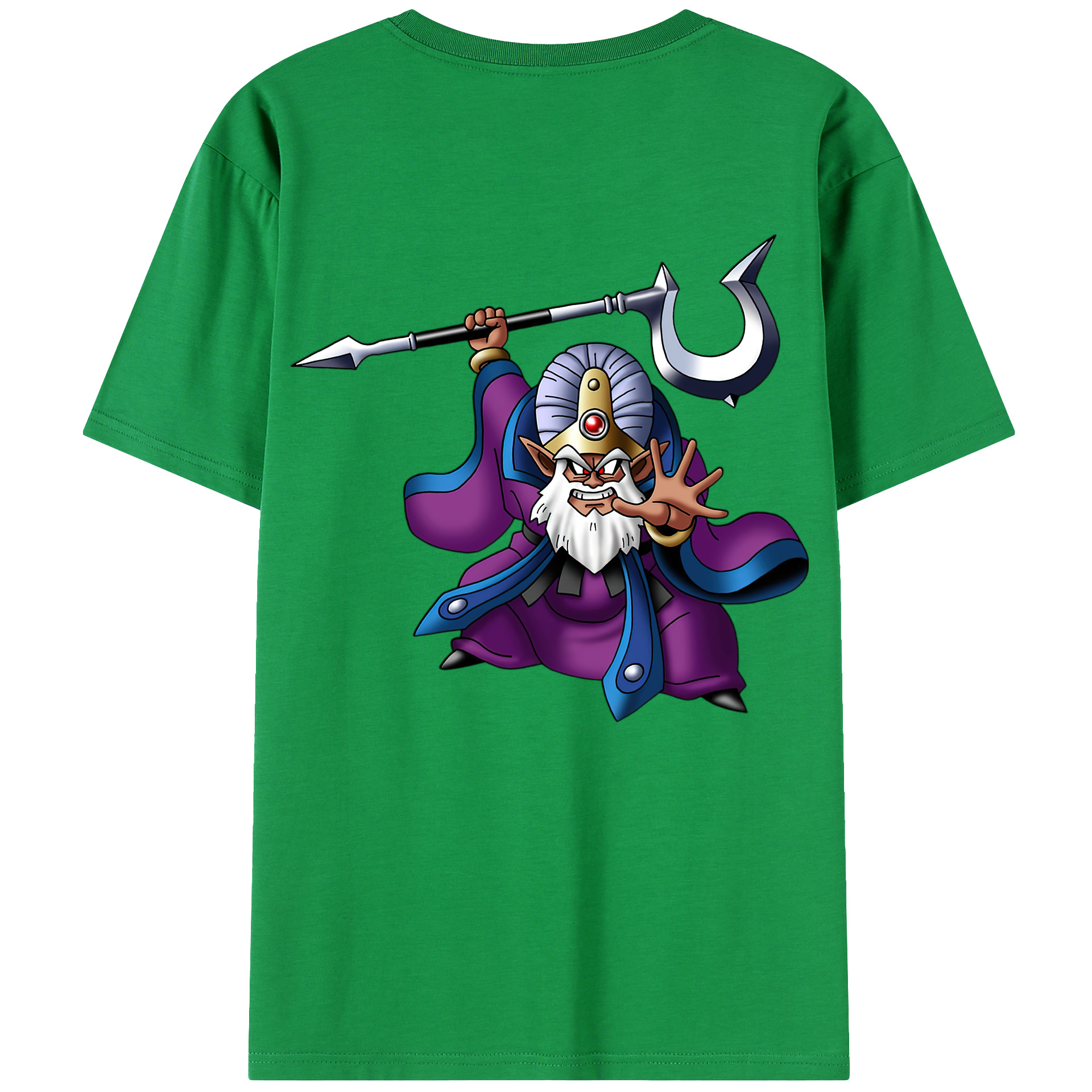 （画像用） ドラゴンクエスト Doragon Kuesuto Dragon Quest 綿100％ メンズ半袖Tシャツ（バックプリント） 通気性