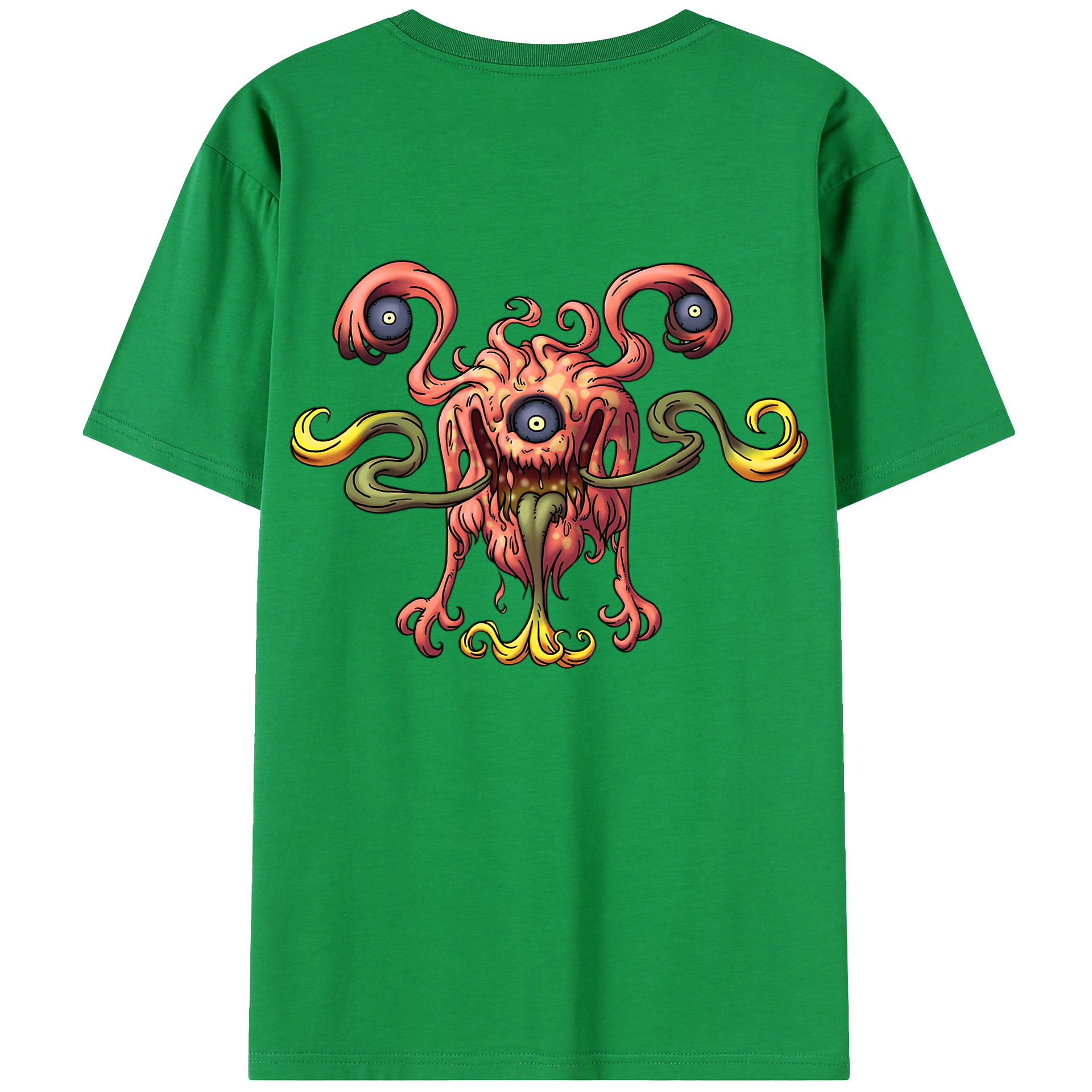 （画像用） ドラゴンクエスト Doragon Kuesuto Dragon Quest 綿100％ メンズ半袖Tシャツ（バックプリント） 通気性