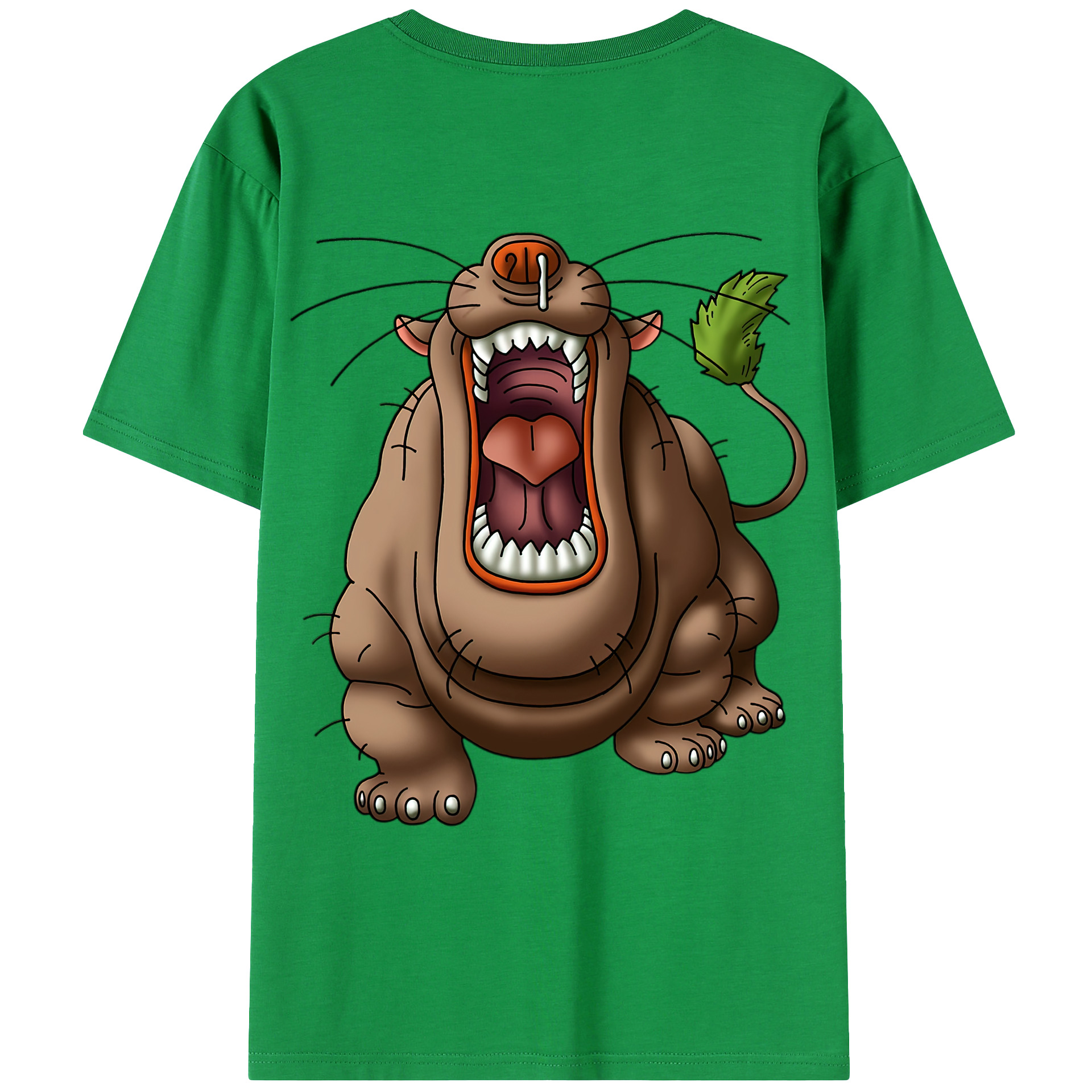 （画像用） ドラゴンクエスト Doragon Kuesuto Dragon Quest 綿100％ メンズ半袖Tシャツ（バックプリント） 通気性