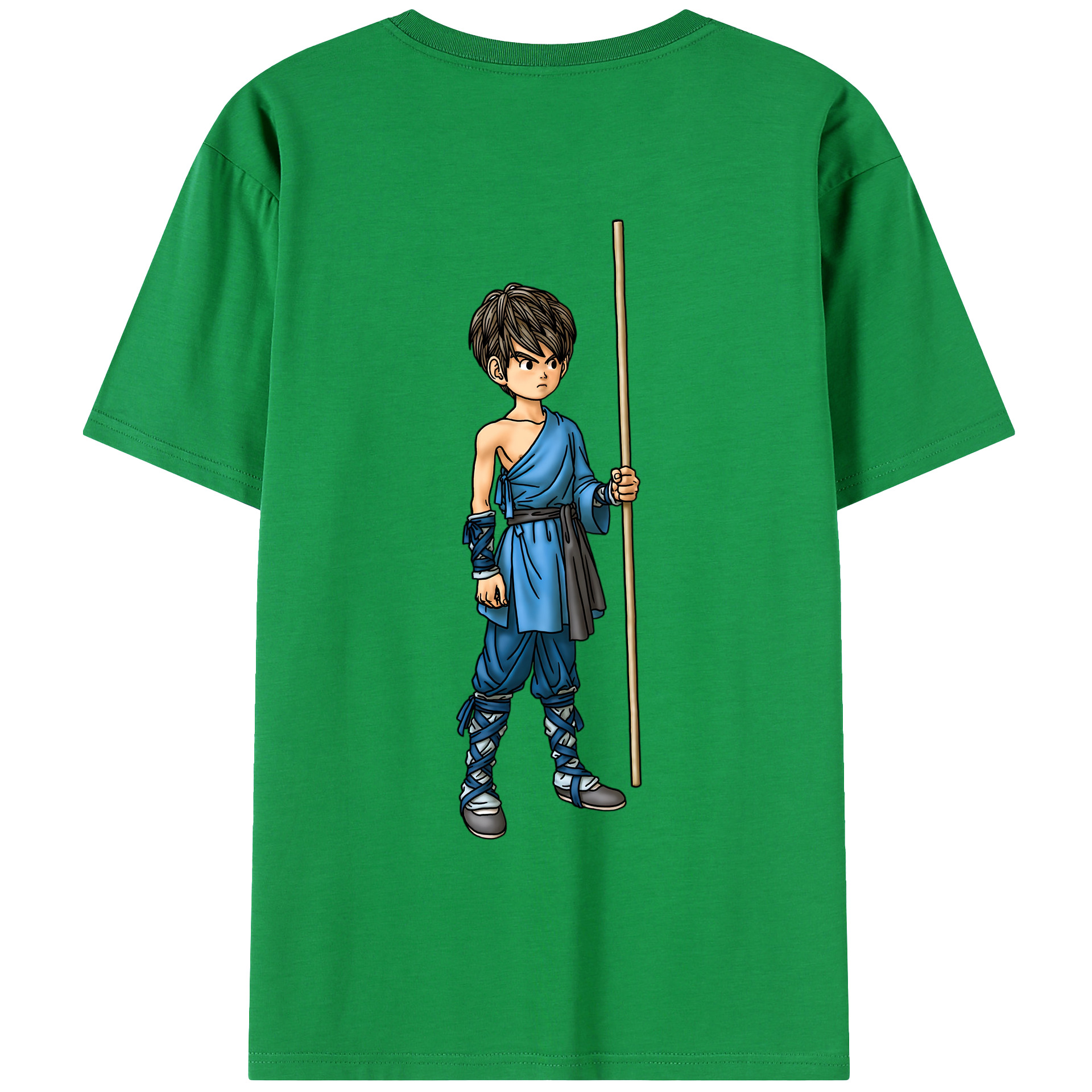 （画像用） ドラゴンクエスト Doragon Kuesuto Dragon Quest 綿100％ メンズ半袖Tシャツ（バックプリント） 通気性