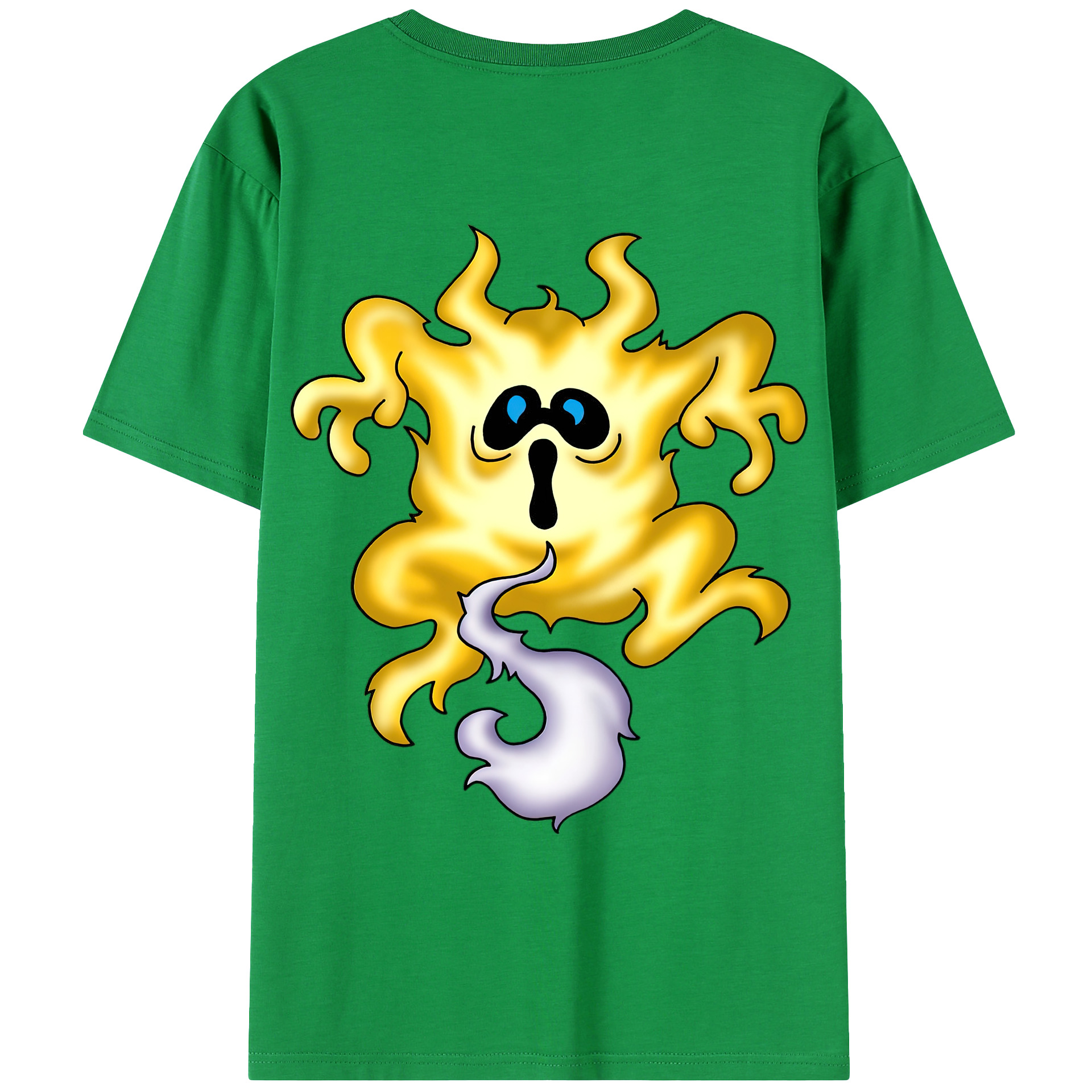 （画像用） ドラゴンクエスト Doragon Kuesuto Dragon Quest 綿100％ メンズ半袖Tシャツ（バックプリント） 通気性