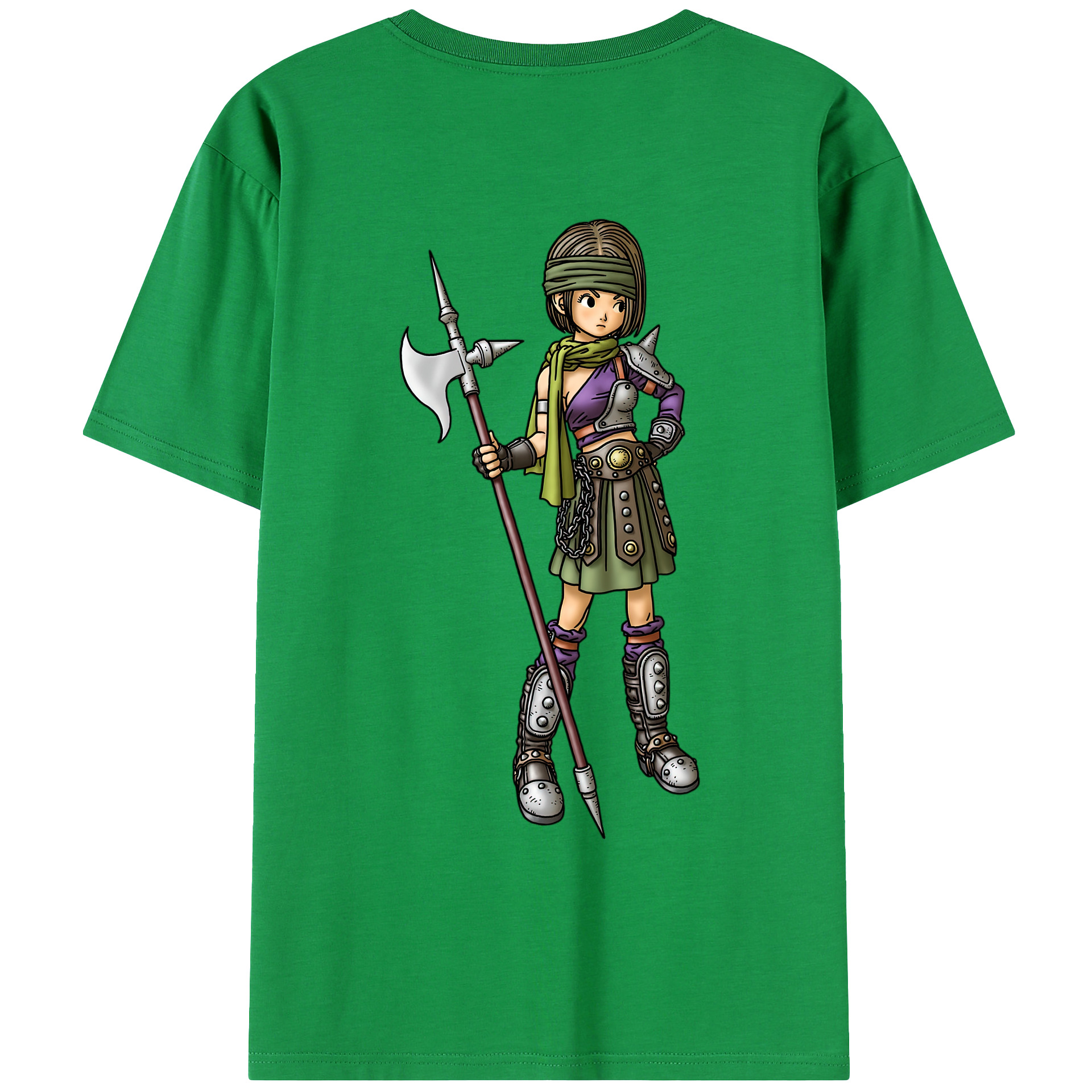（画像用） ドラゴンクエスト Doragon Kuesuto Dragon Quest 綿100％ メンズ半袖Tシャツ（バックプリント） 通気性