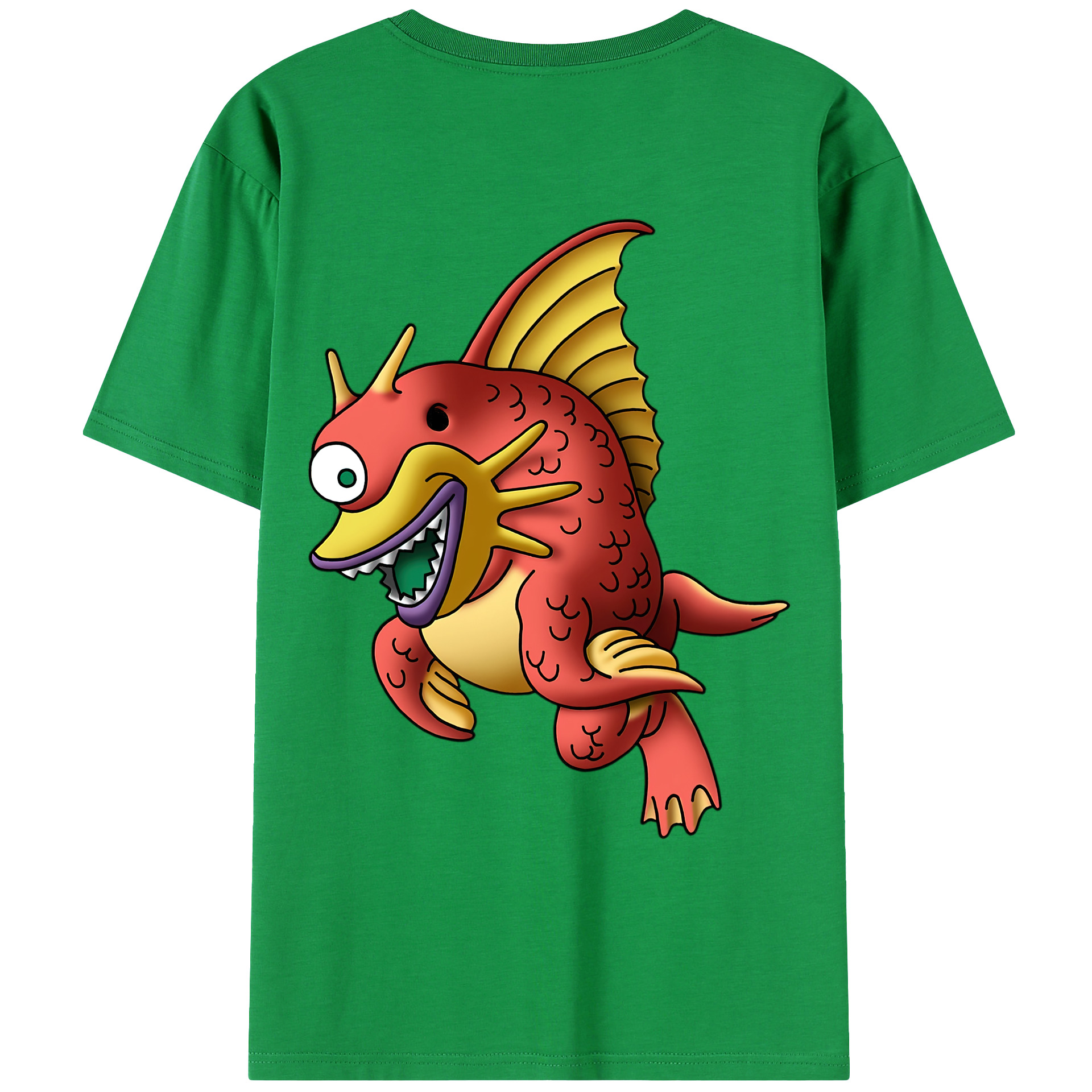 （画像用） ドラゴンクエスト Doragon Kuesuto Dragon Quest 綿100％ メンズ半袖Tシャツ（バックプリント） 通気性