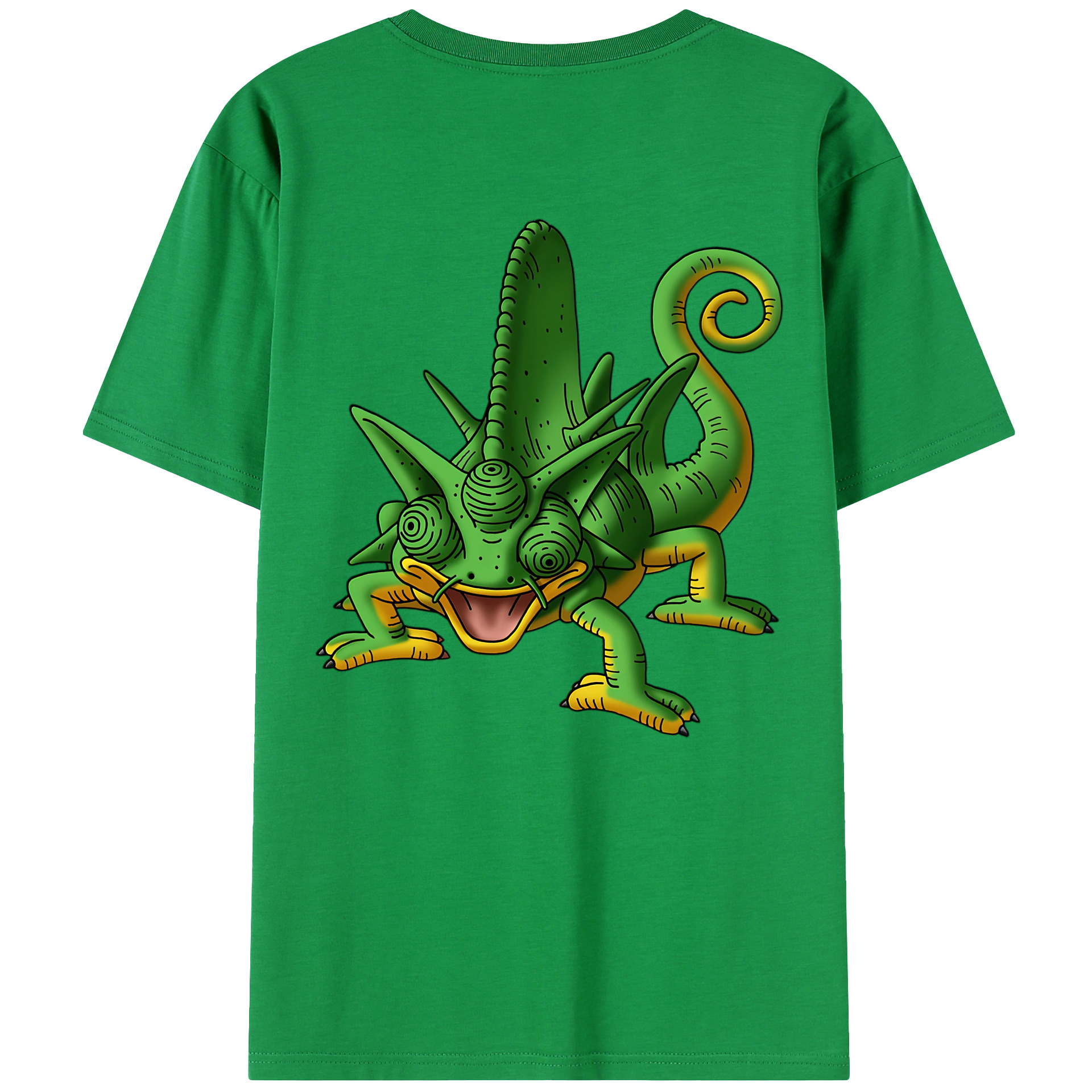 （画像用） ドラゴンクエスト Doragon Kuesuto Dragon Quest 綿100％ メンズ半袖Tシャツ（バックプリント） 通気性