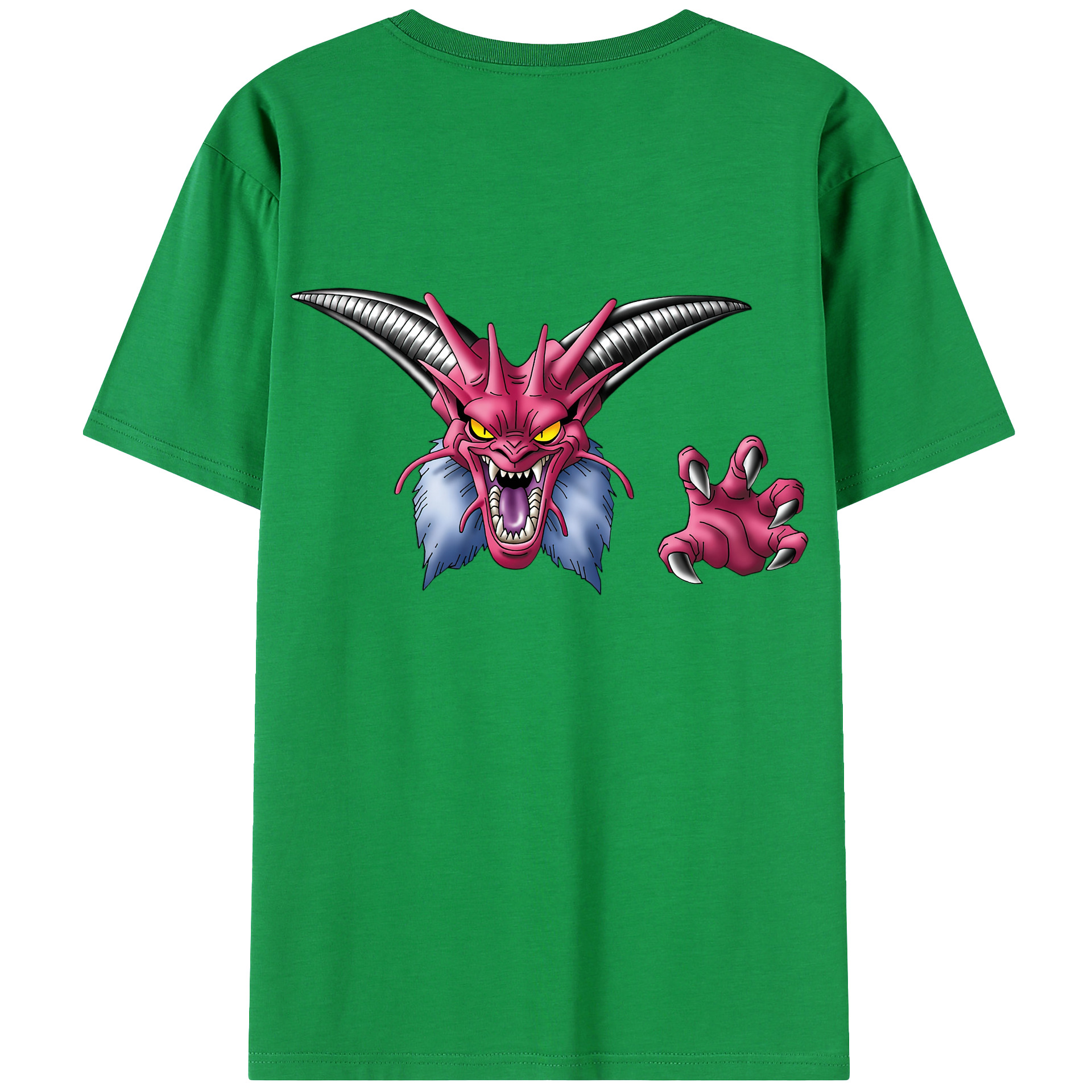 （画像用） ドラゴンクエスト Doragon Kuesuto Dragon Quest 綿100％ メンズ半袖Tシャツ（バックプリント） 通気性