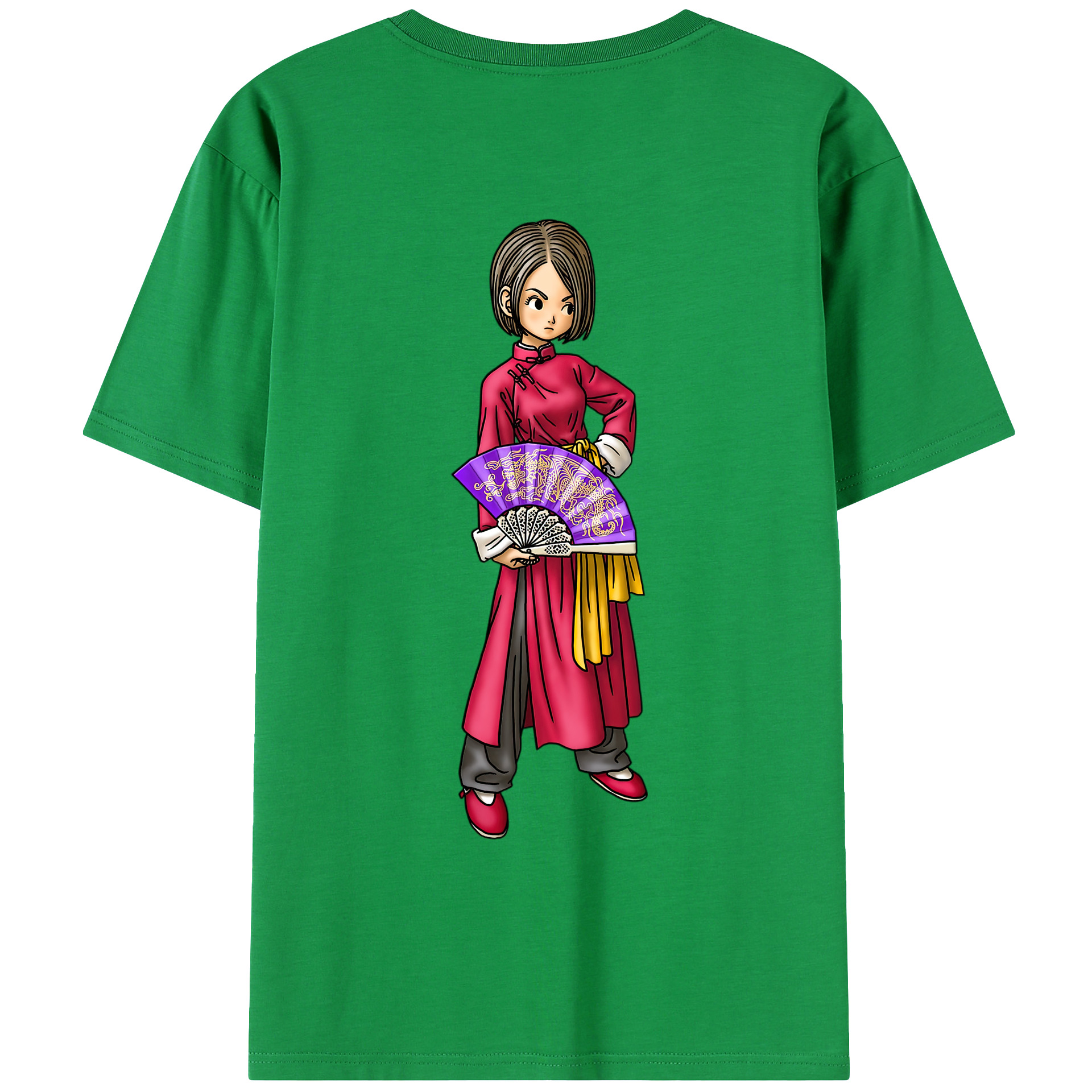 （画像用） ドラゴンクエスト Doragon Kuesuto Dragon Quest 綿100％ メンズ半袖Tシャツ（バックプリント） 通気性