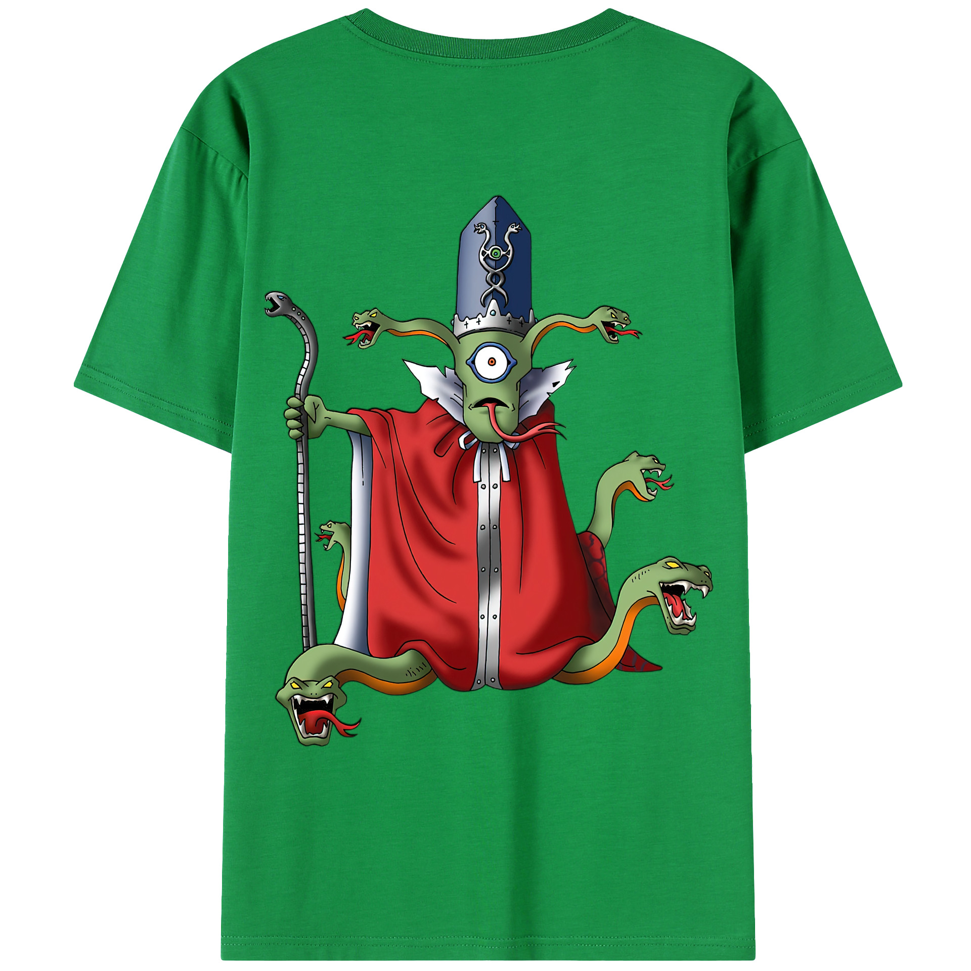 （画像用） ドラゴンクエスト Doragon Kuesuto Dragon Quest 綿100％ メンズ半袖Tシャツ（バックプリント） 通気性