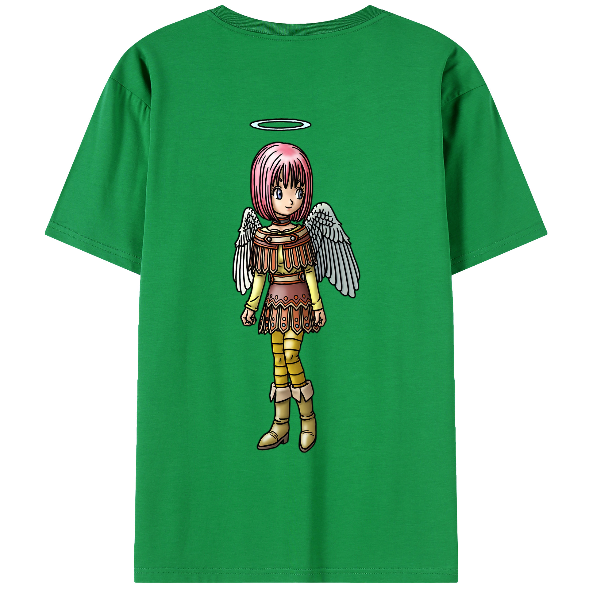 （画像用） ドラゴンクエスト Doragon Kuesuto Dragon Quest 綿100％ メンズ半袖Tシャツ（バックプリント） 通気性