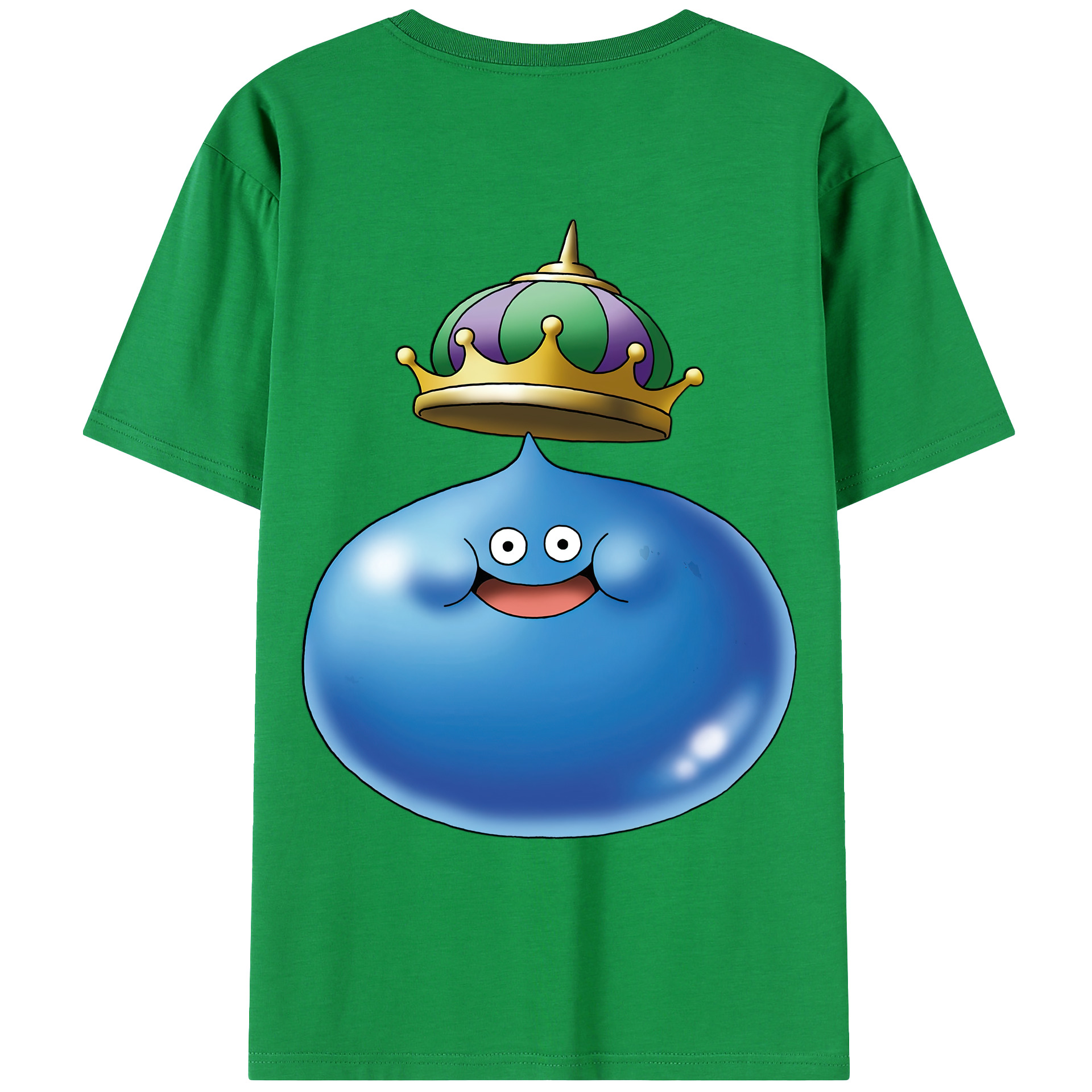 （画像用） ドラゴンクエスト Doragon Kuesuto Dragon Quest 綿100％ メンズ半袖Tシャツ（バックプリント） 通気性