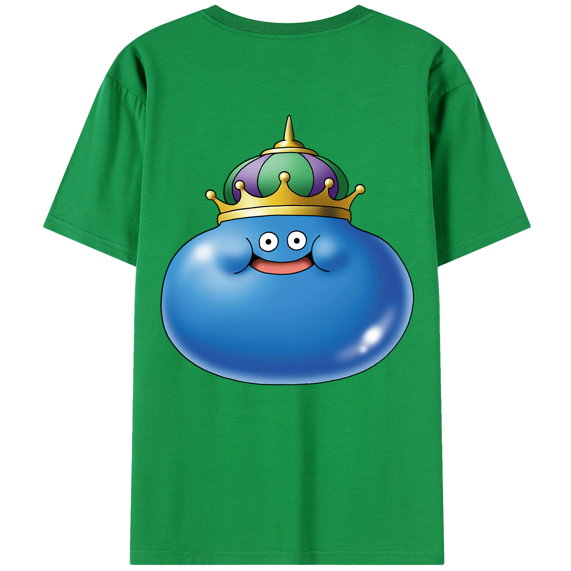 （画像用） ドラゴンクエスト Doragon Kuesuto Dragon Quest 綿100％ メンズ半袖Tシャツ（バックプリント） 通気性