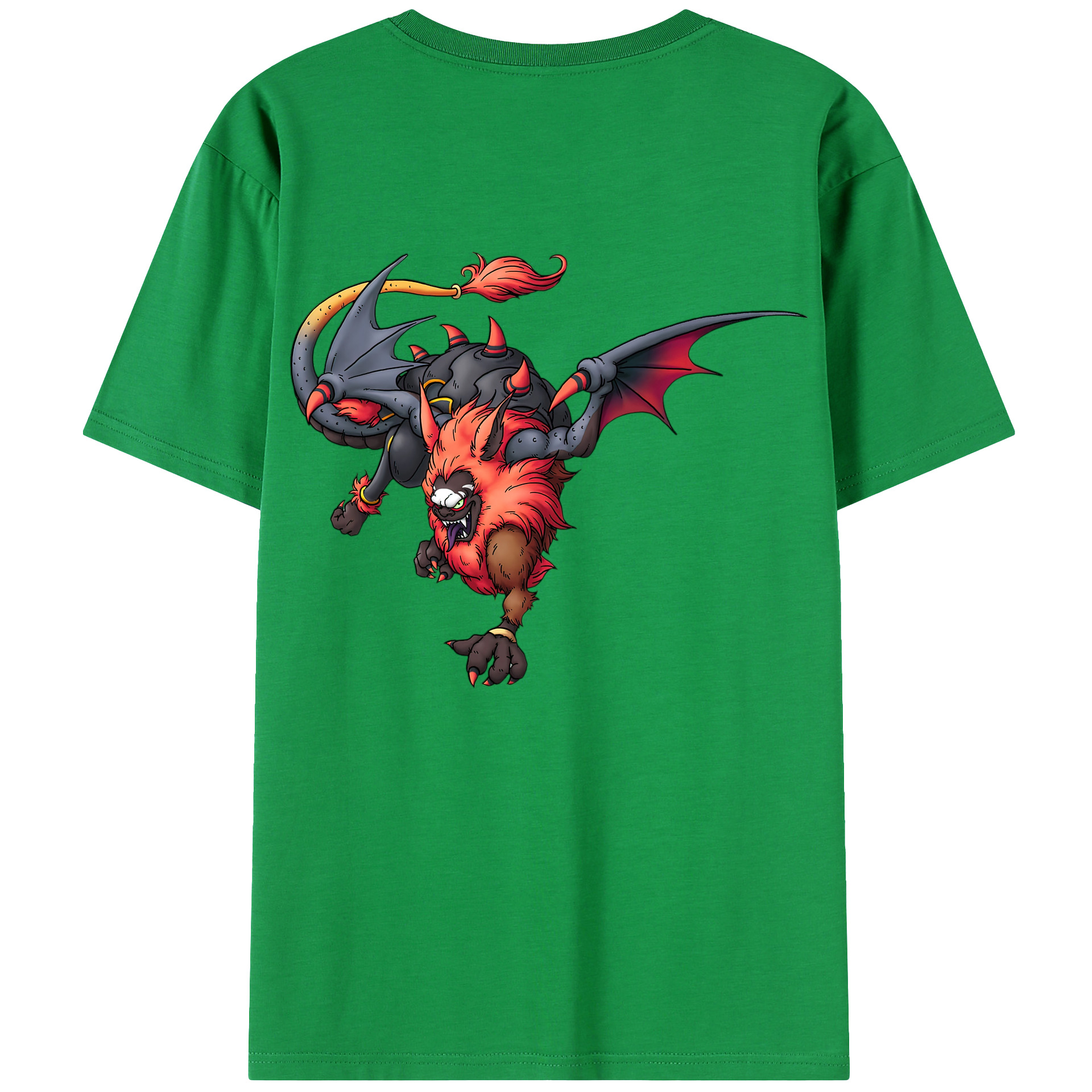 （画像用） ドラゴンクエスト Doragon Kuesuto Dragon Quest 綿100％ メンズ半袖Tシャツ（バックプリント） 通気性