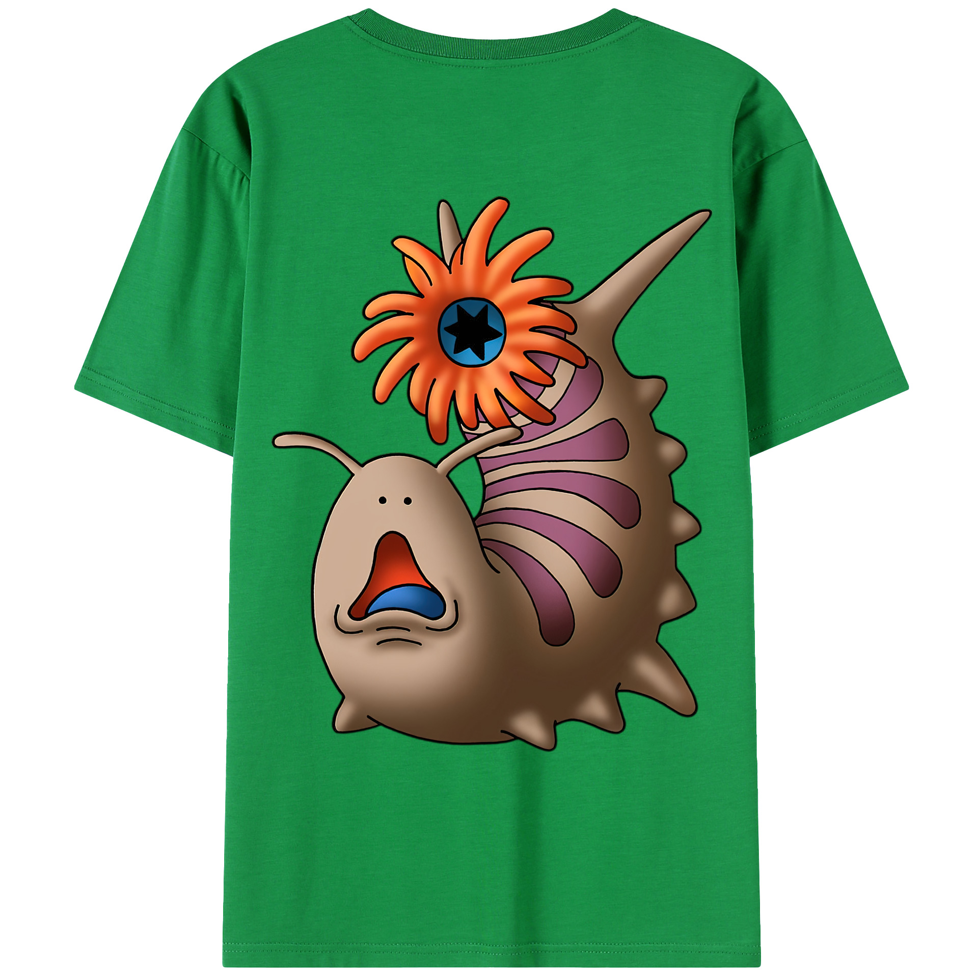 （画像用） ドラゴンクエスト Doragon Kuesuto Dragon Quest 綿100％ メンズ半袖Tシャツ（バックプリント） 通気性
