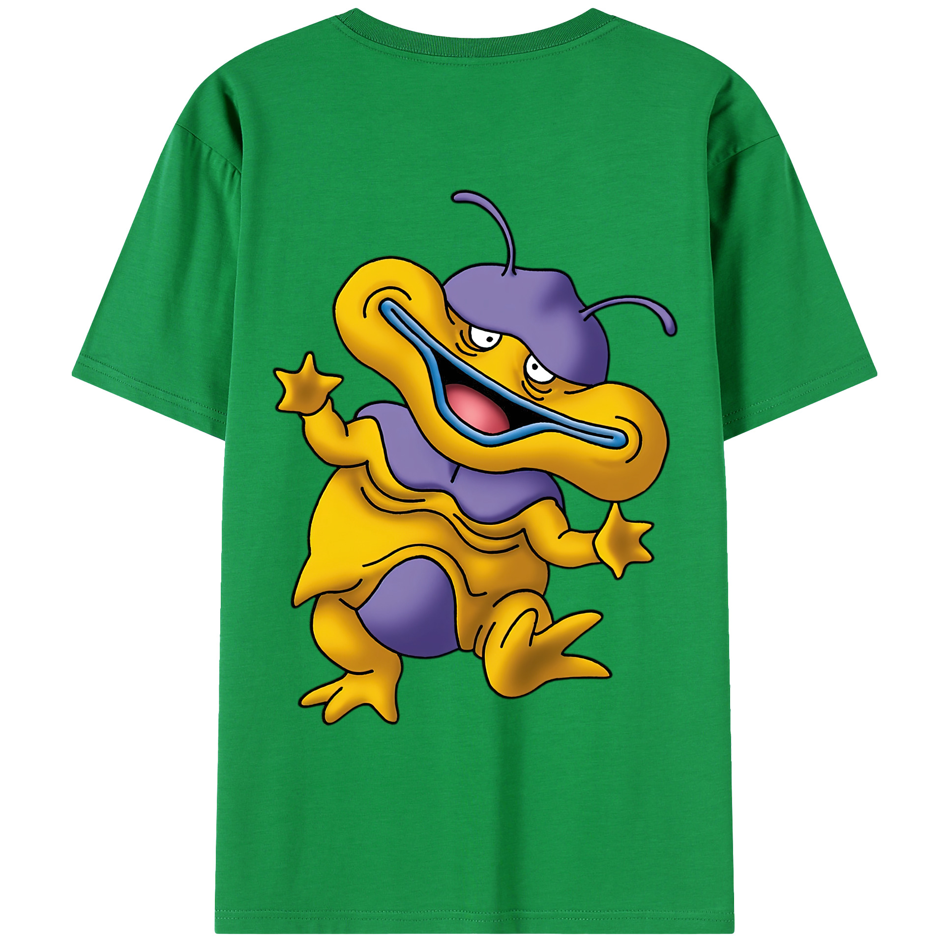 （画像用） ドラゴンクエスト Doragon Kuesuto Dragon Quest 綿100％ メンズ半袖Tシャツ（バックプリント） 通気性