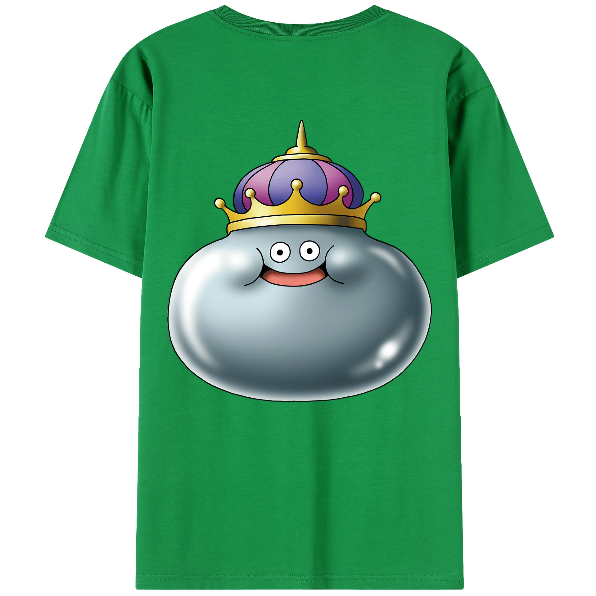 （画像用） ドラゴンクエスト Doragon Kuesuto Dragon Quest 綿100％ メンズ半袖Tシャツ（バックプリント） 通気性