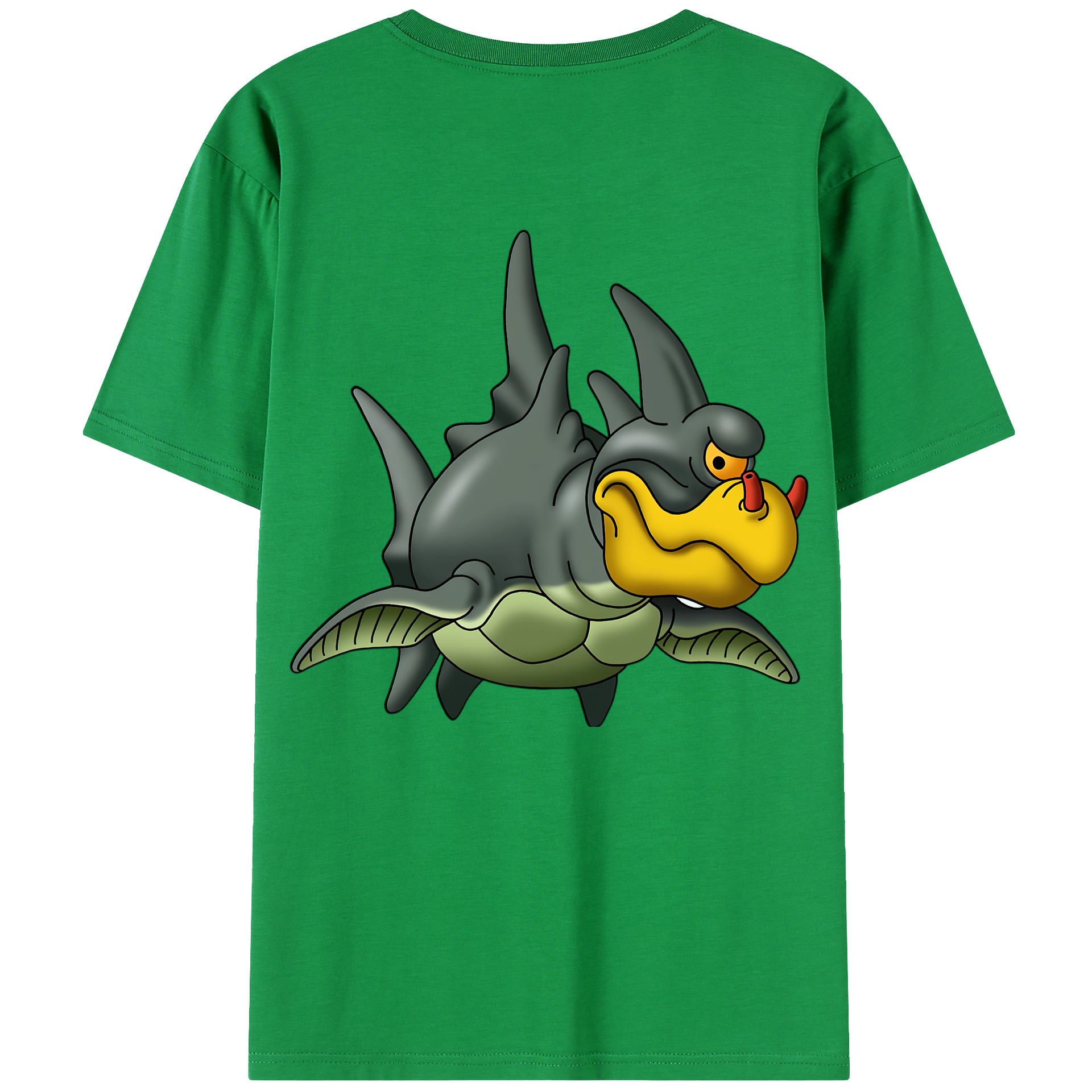 （画像用） ドラゴンクエスト Doragon Kuesuto Dragon Quest 綿100％ メンズ半袖Tシャツ（バックプリント） 通気性