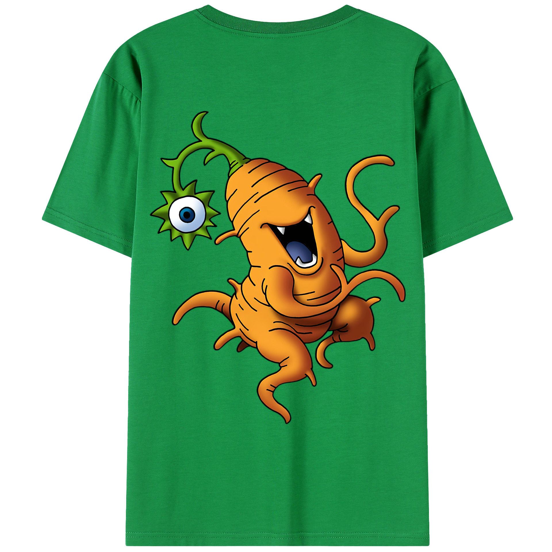 （画像用） ドラゴンクエスト Doragon Kuesuto Dragon Quest 綿100％ メンズ半袖Tシャツ（バックプリント） 通気性