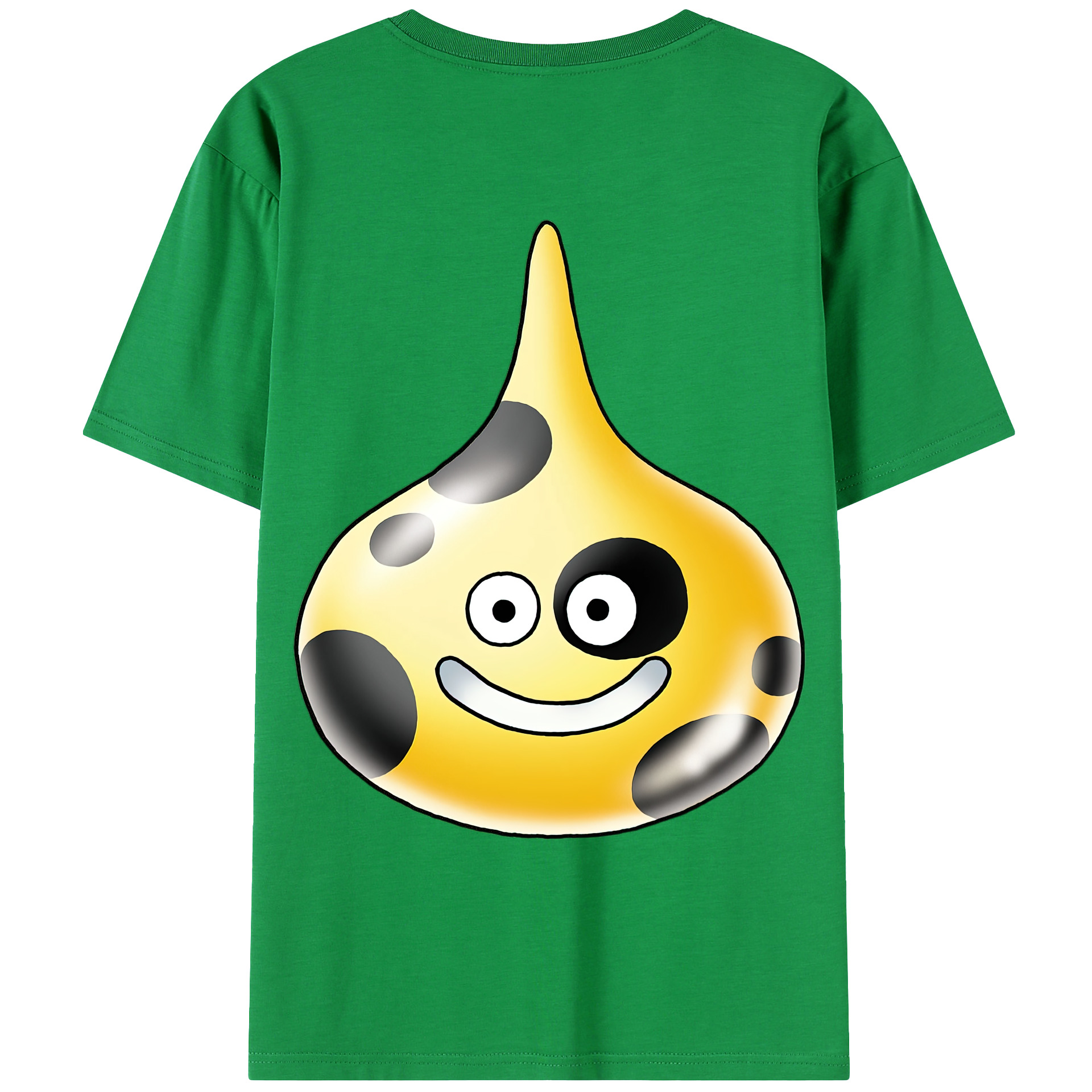 （画像用） ドラゴンクエスト Doragon Kuesuto Dragon Quest 綿100％ メンズ半袖Tシャツ（バックプリント） 通気性