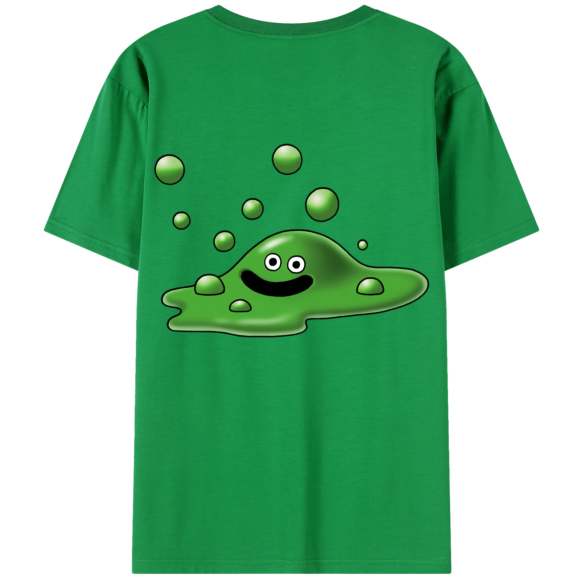 （画像用） ドラゴンクエスト Doragon Kuesuto Dragon Quest 綿100％ メンズ半袖Tシャツ（バックプリント） 通気性