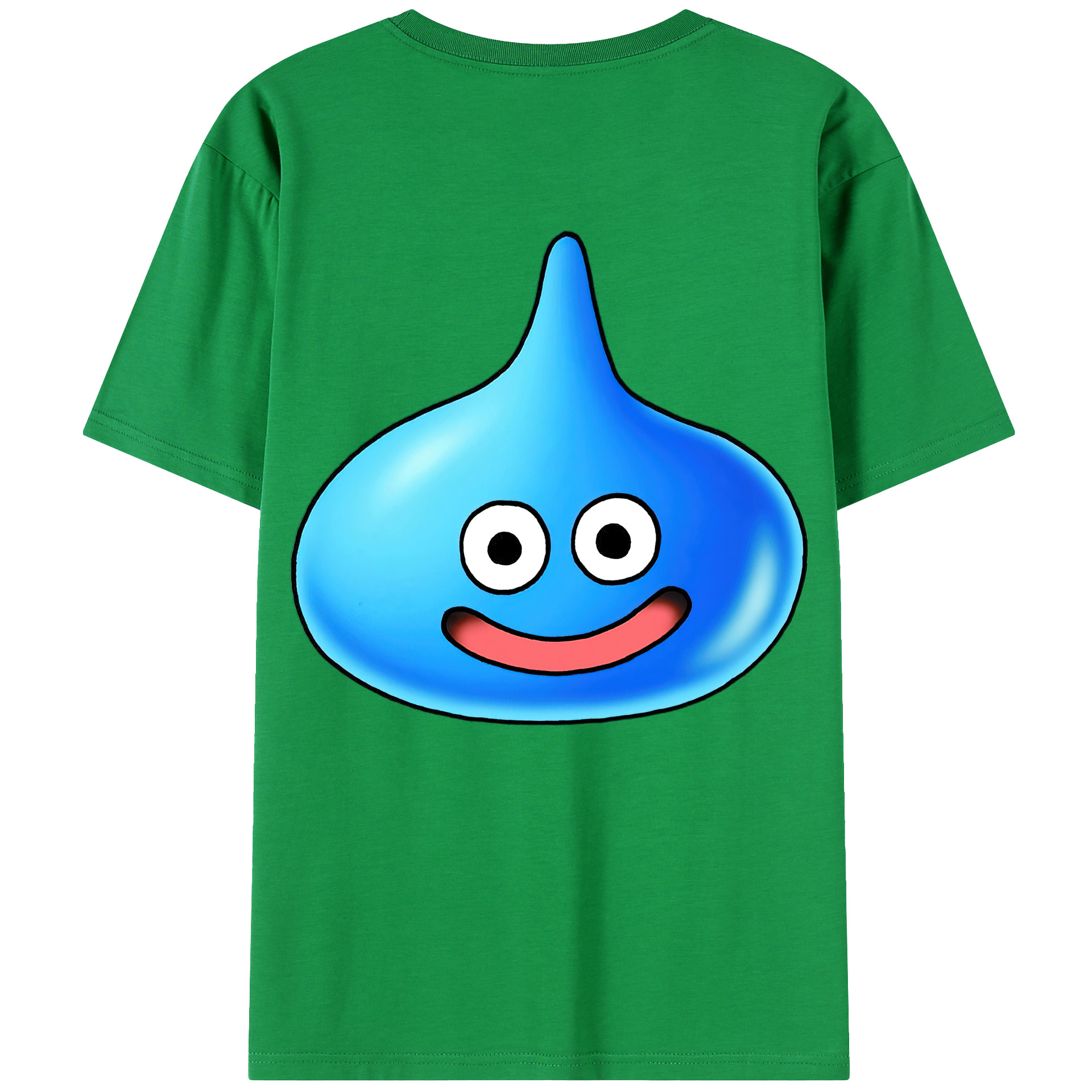 （画像用） ドラゴンクエスト Doragon Kuesuto Dragon Quest 綿100％ メンズ半袖Tシャツ（バックプリント） 通気性