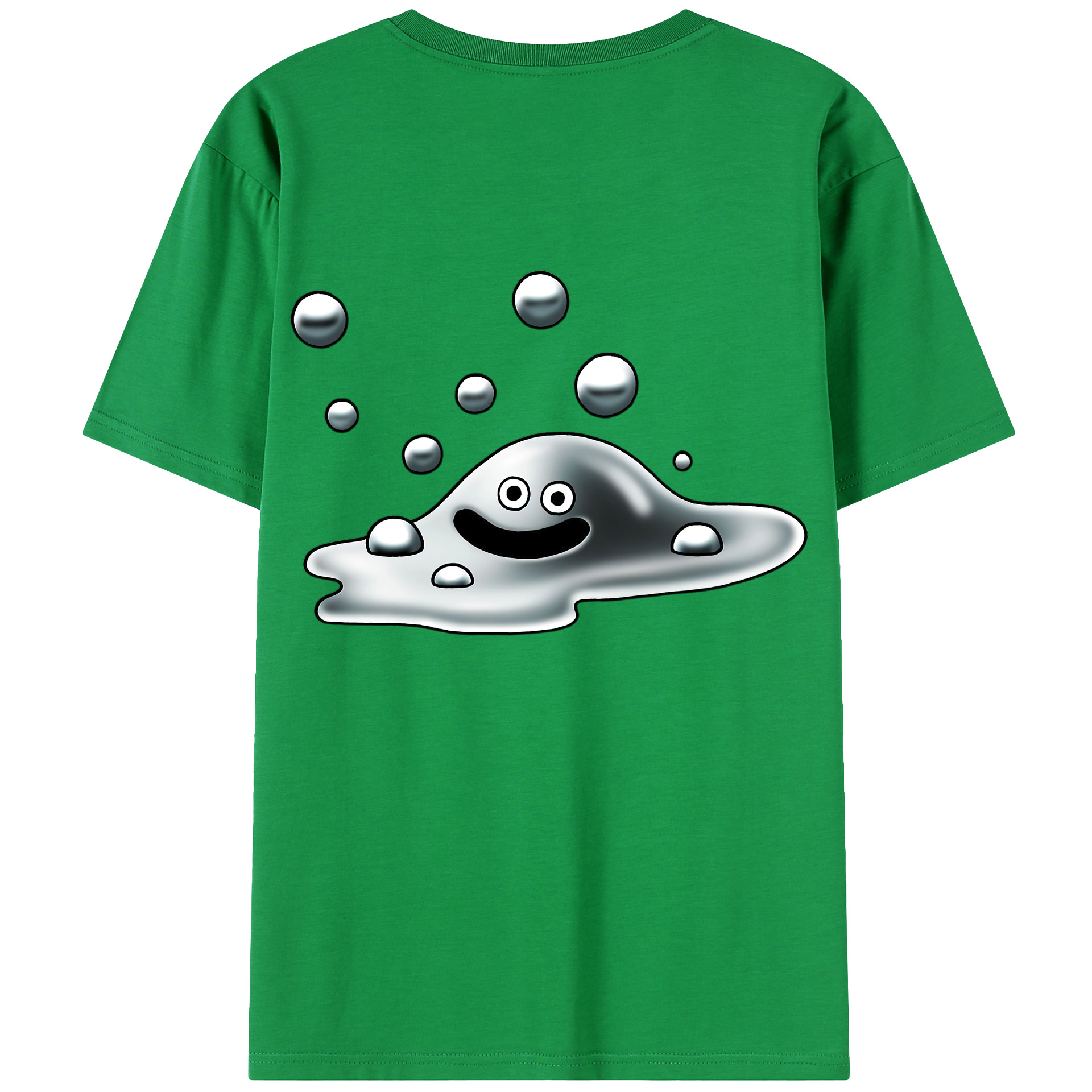（画像用） ドラゴンクエスト Doragon Kuesuto Dragon Quest 綿100％ メンズ半袖Tシャツ（バックプリント） 通気性
