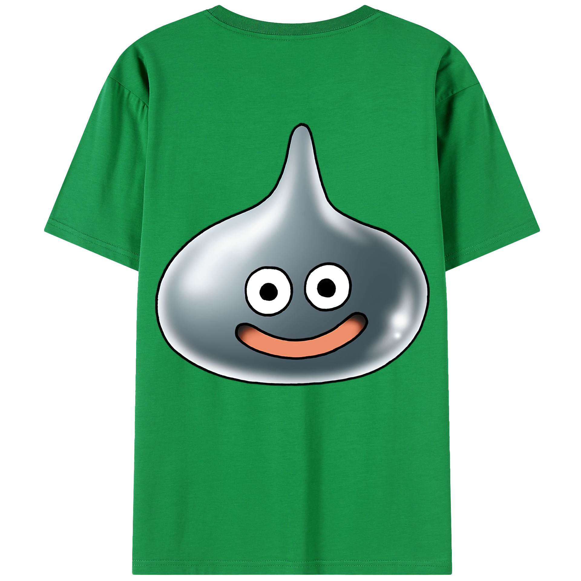 （画像用） ドラゴンクエスト Doragon Kuesuto Dragon Quest 綿100％ メンズ半袖Tシャツ（バックプリント） 通気性