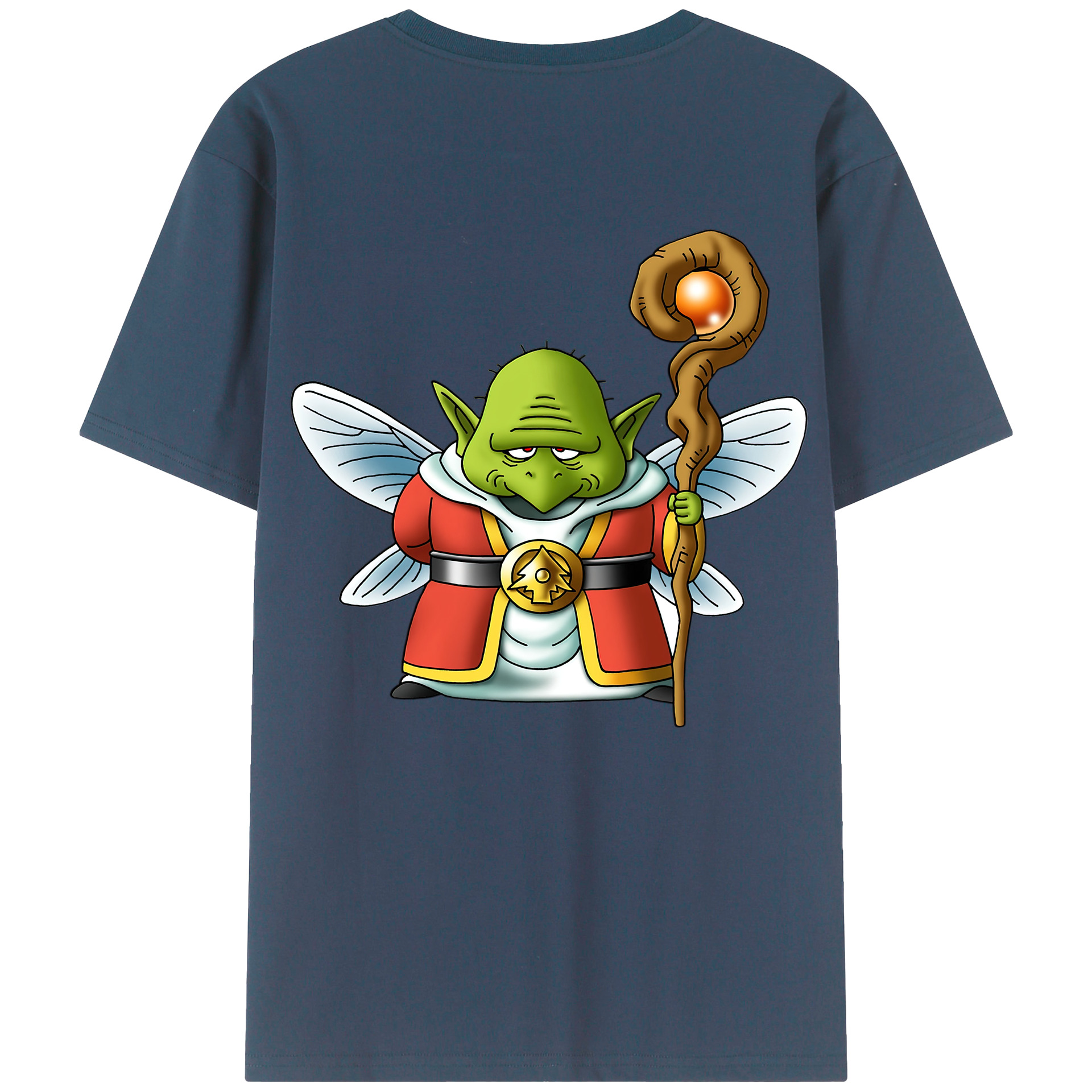 （画像用） ドラゴンクエスト Doragon Kuesuto Dragon Quest 綿100％ メンズ半袖Tシャツ（バックプリント） 通気性