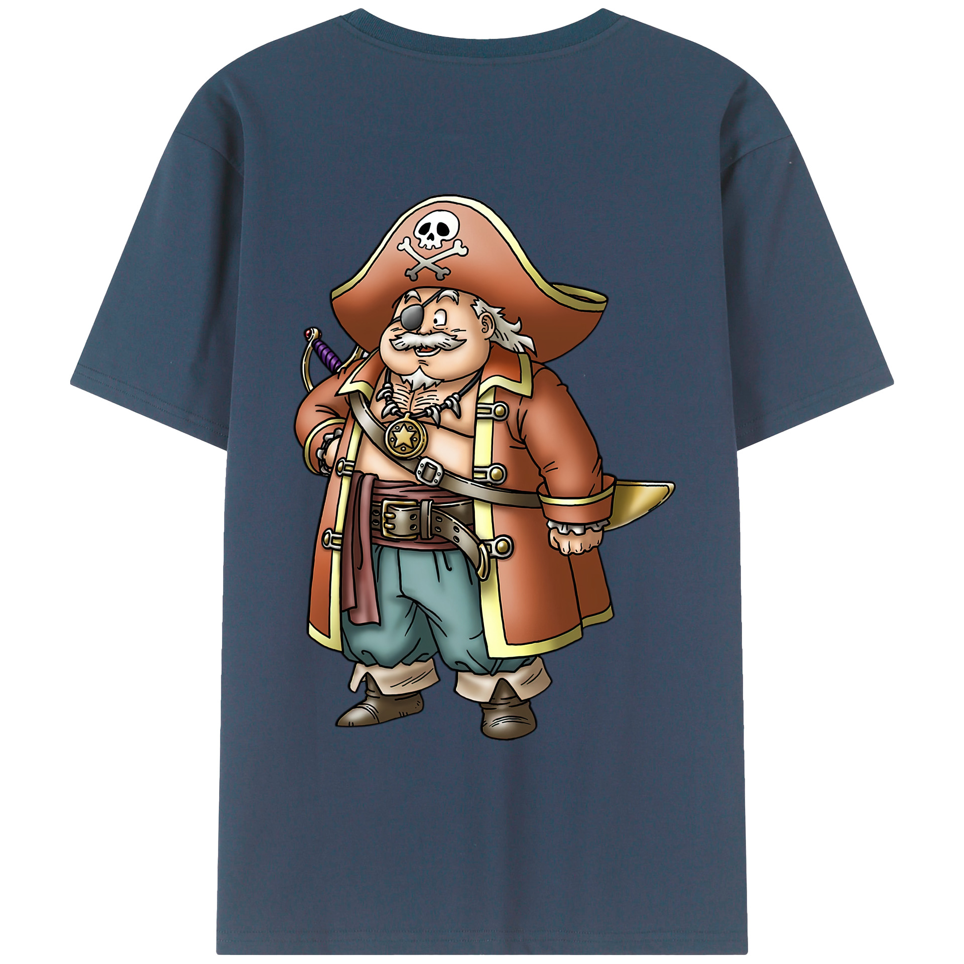 （画像用） ドラゴンクエスト Doragon Kuesuto Dragon Quest 綿100％ メンズ半袖Tシャツ（バックプリント） 通気性