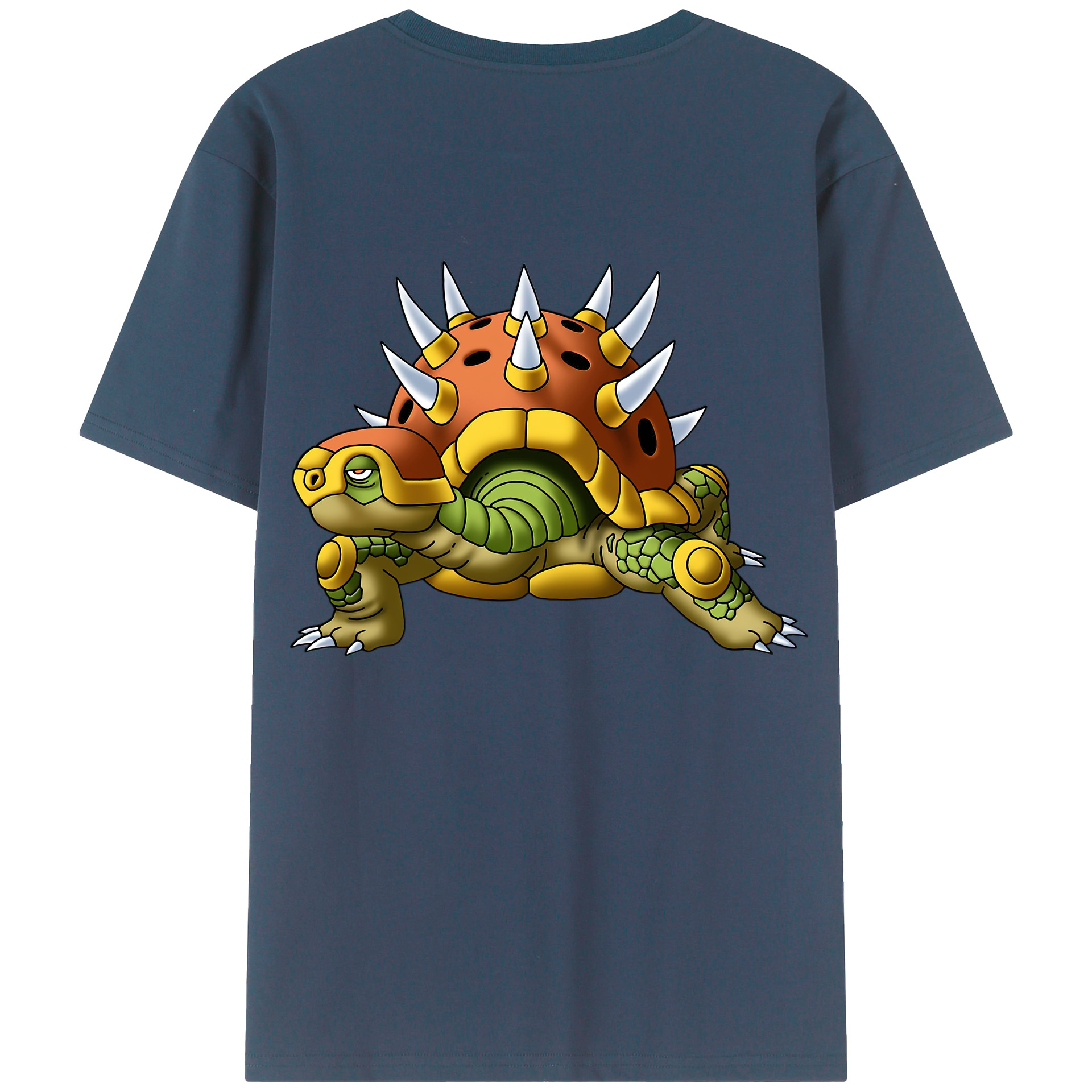 （画像用） ドラゴンクエスト Doragon Kuesuto Dragon Quest 綿100％ メンズ半袖Tシャツ（バックプリント） 通気性