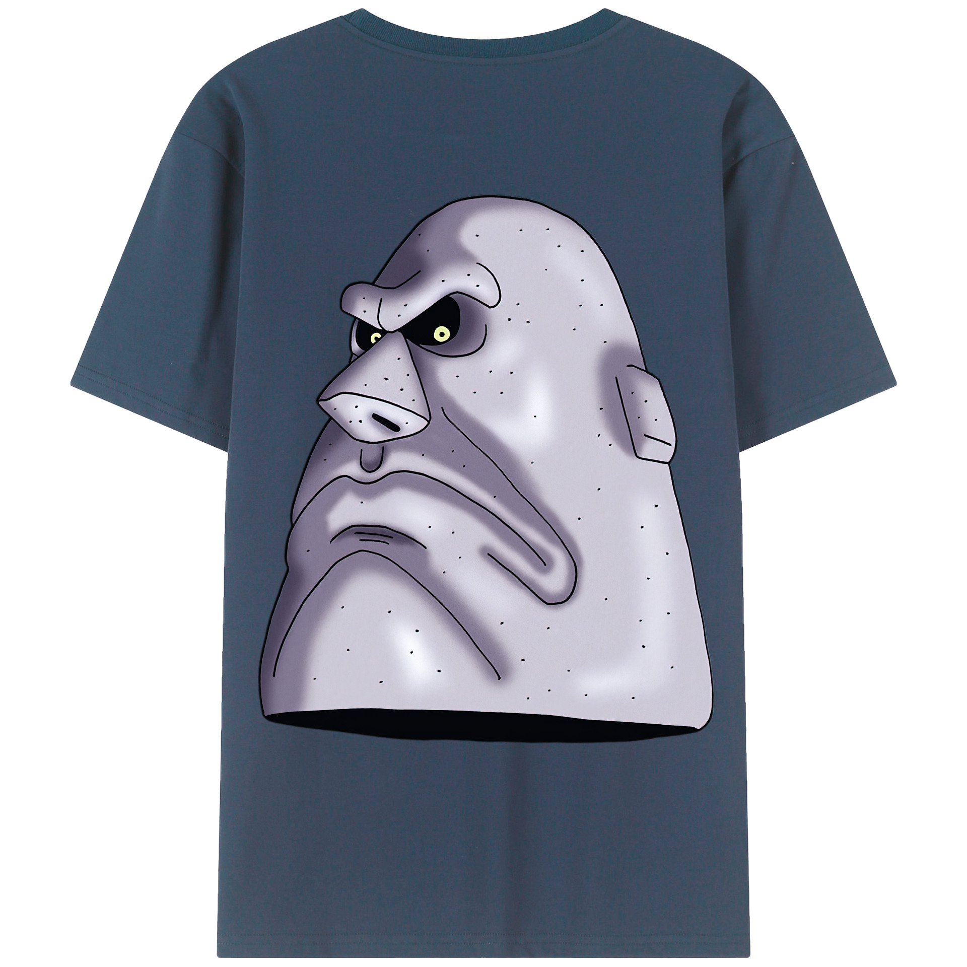 （画像用） ドラゴンクエスト Doragon Kuesuto Dragon Quest 綿100％ メンズ半袖Tシャツ（バックプリント） 通気性