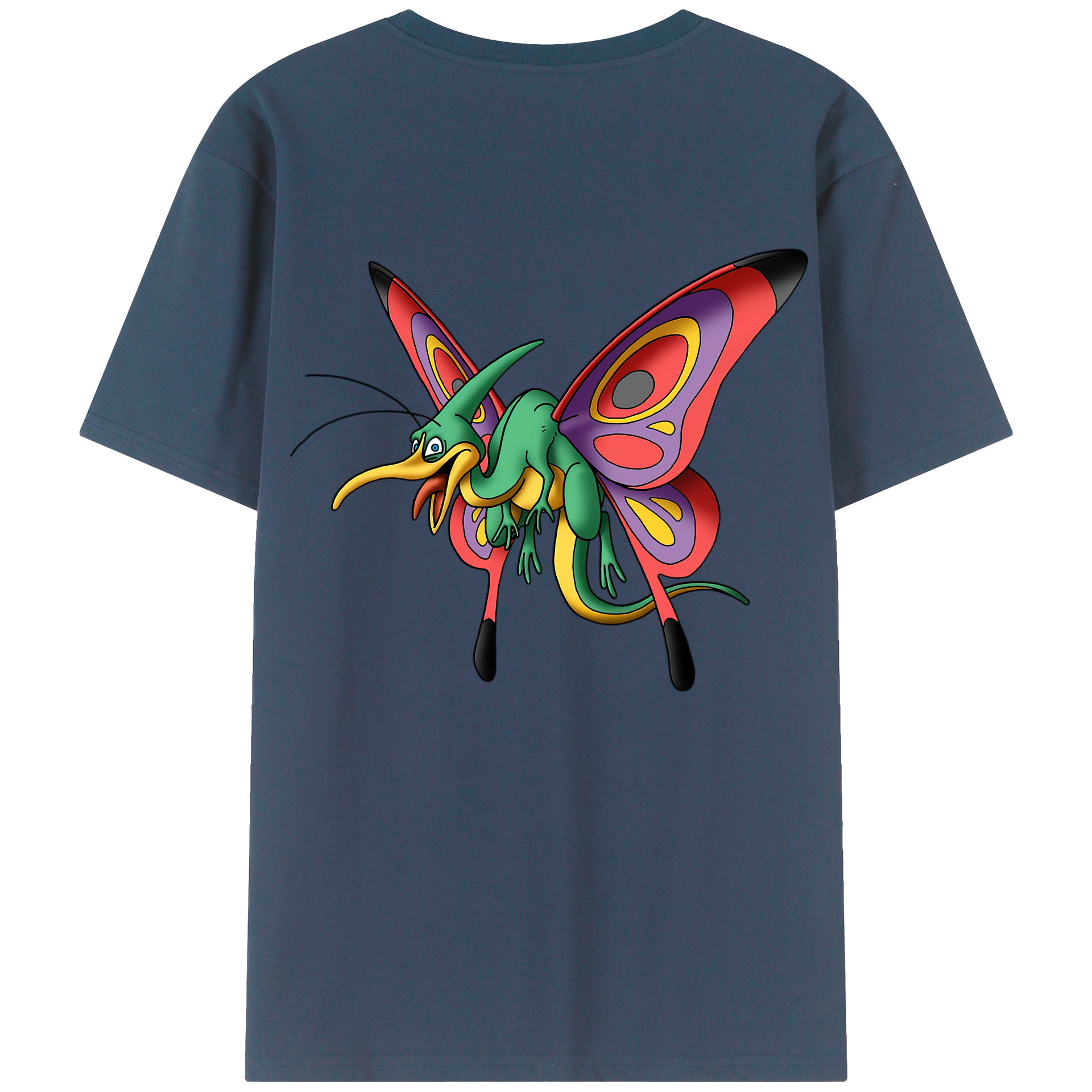 （画像用） ドラゴンクエスト Doragon Kuesuto Dragon Quest 綿100％ メンズ半袖Tシャツ（バックプリント） 通気性