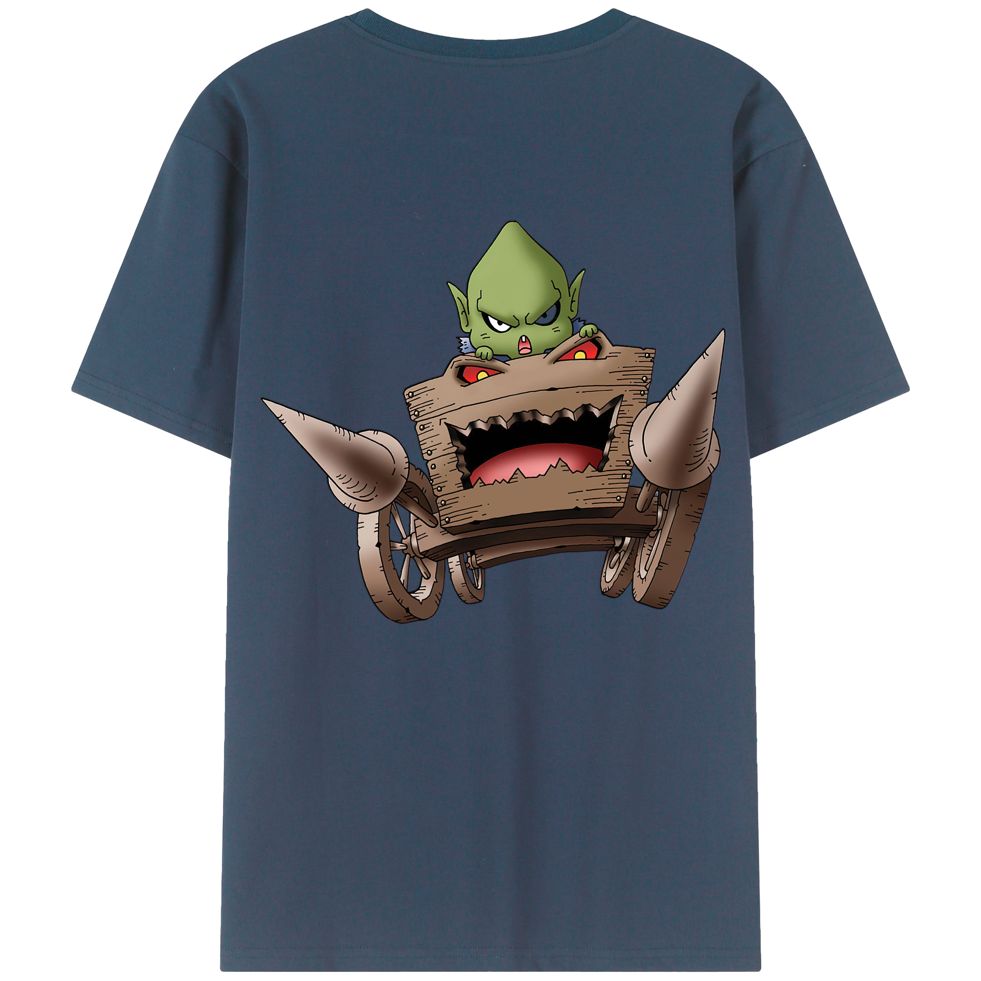 （画像用） ドラゴンクエスト Doragon Kuesuto Dragon Quest 綿100％ メンズ半袖Tシャツ（バックプリント） 通気性