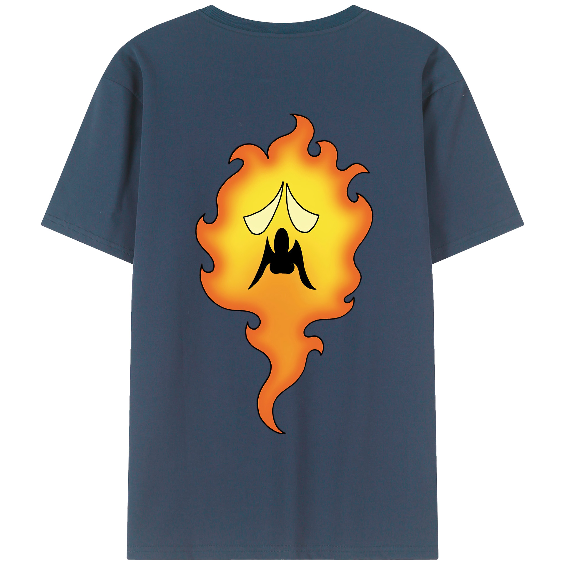 （画像用） ドラゴンクエスト Doragon Kuesuto Dragon Quest 綿100％ メンズ半袖Tシャツ（バックプリント） 通気性