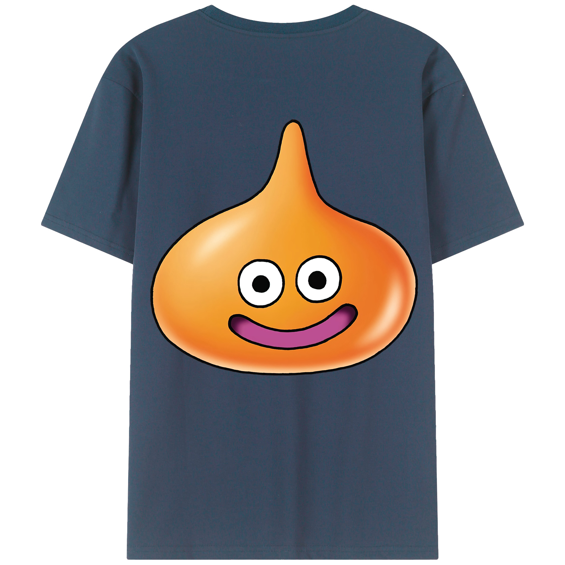 （画像用） ドラゴンクエスト Doragon Kuesuto Dragon Quest 綿100％ メンズ半袖Tシャツ（バックプリント） 通気性