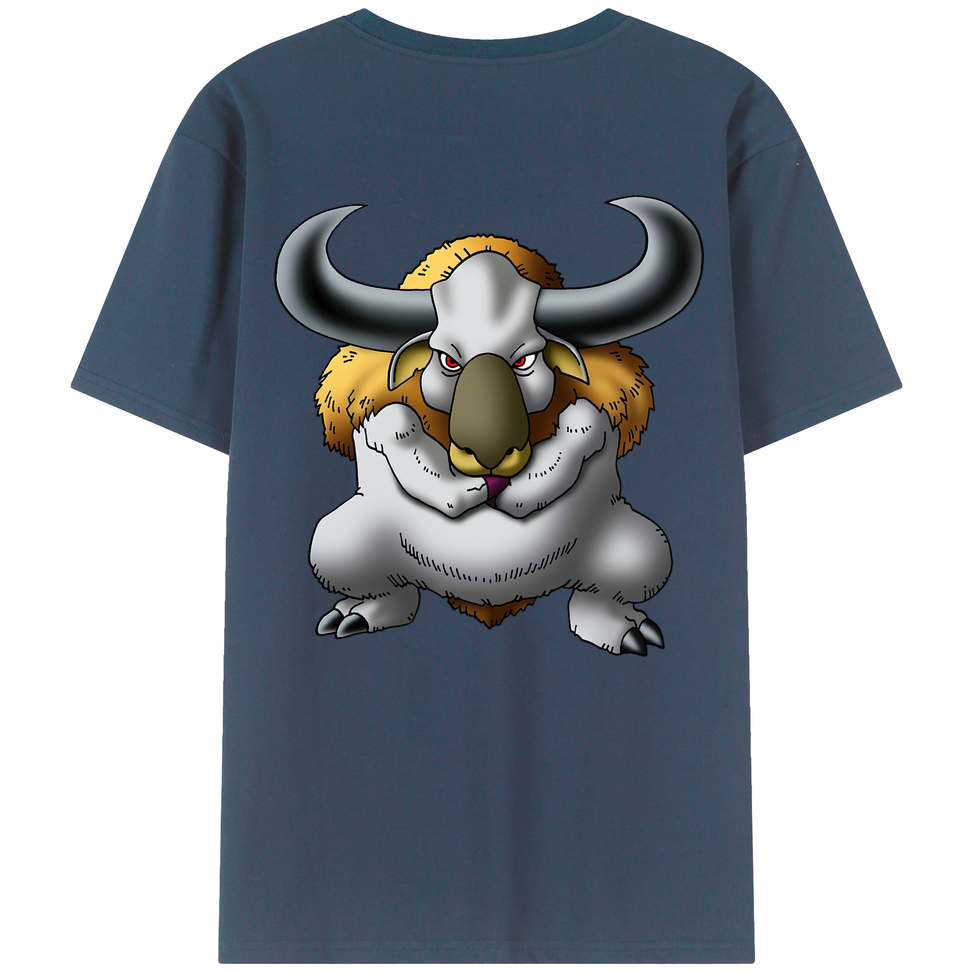 （画像用） ドラゴンクエスト Doragon Kuesuto Dragon Quest 綿100％ メンズ半袖Tシャツ（バックプリント） 通気性