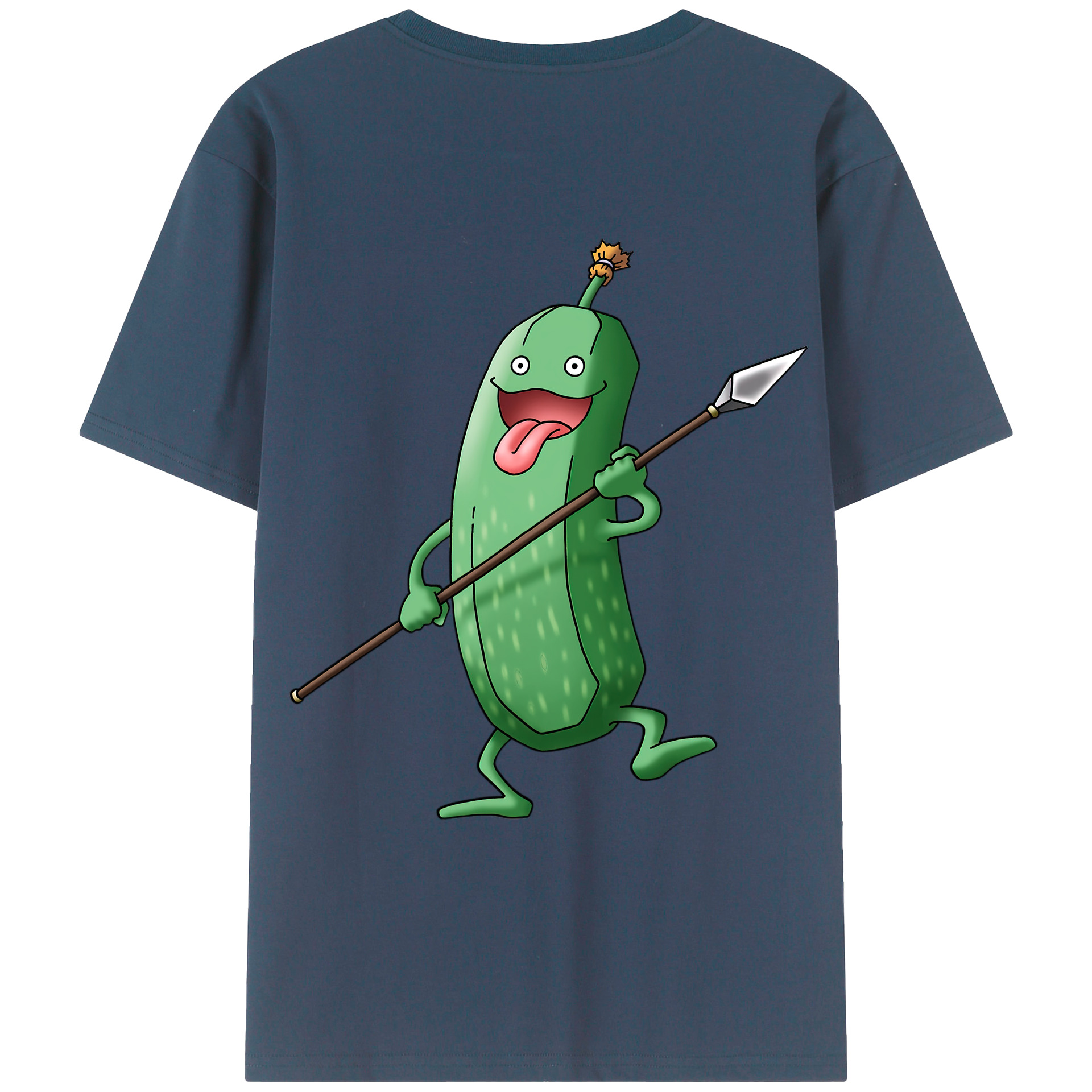 （画像用） ドラゴンクエスト Doragon Kuesuto Dragon Quest 綿100％ メンズ半袖Tシャツ（バックプリント） 通気性