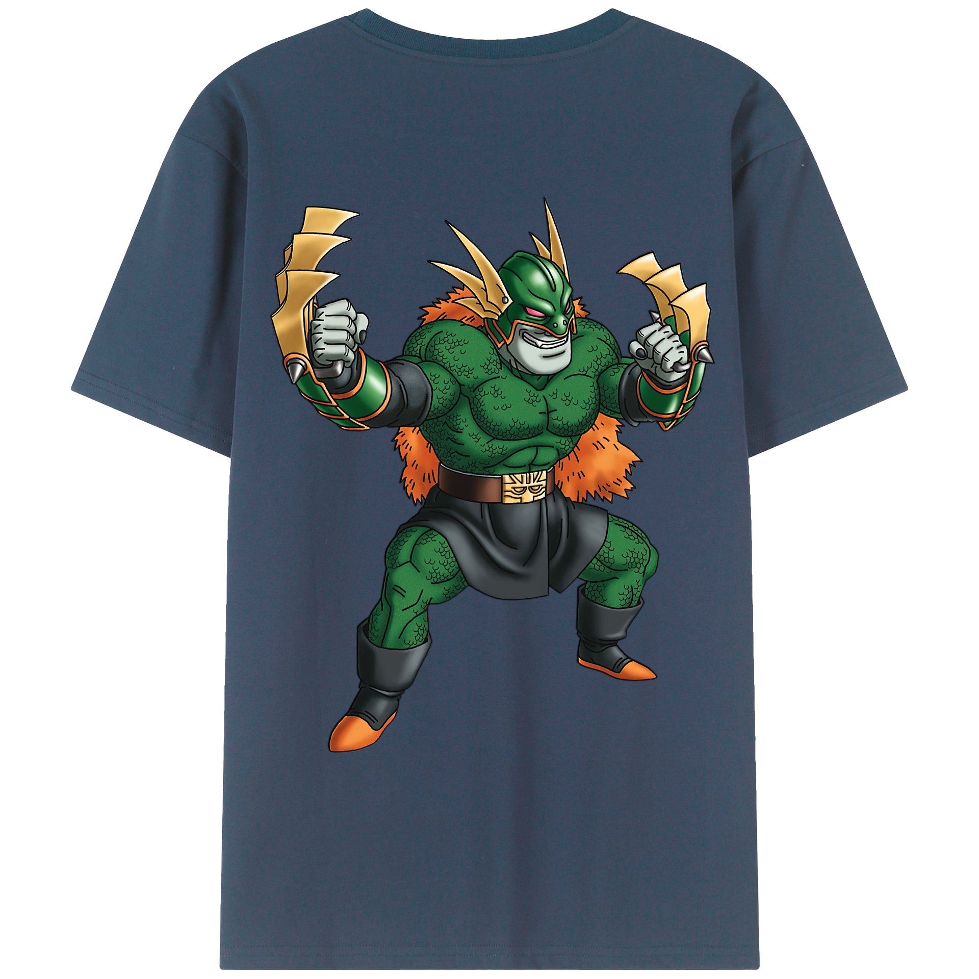 （画像用） ドラゴンクエスト Doragon Kuesuto Dragon Quest 綿100％ メンズ半袖Tシャツ（バックプリント） 通気性