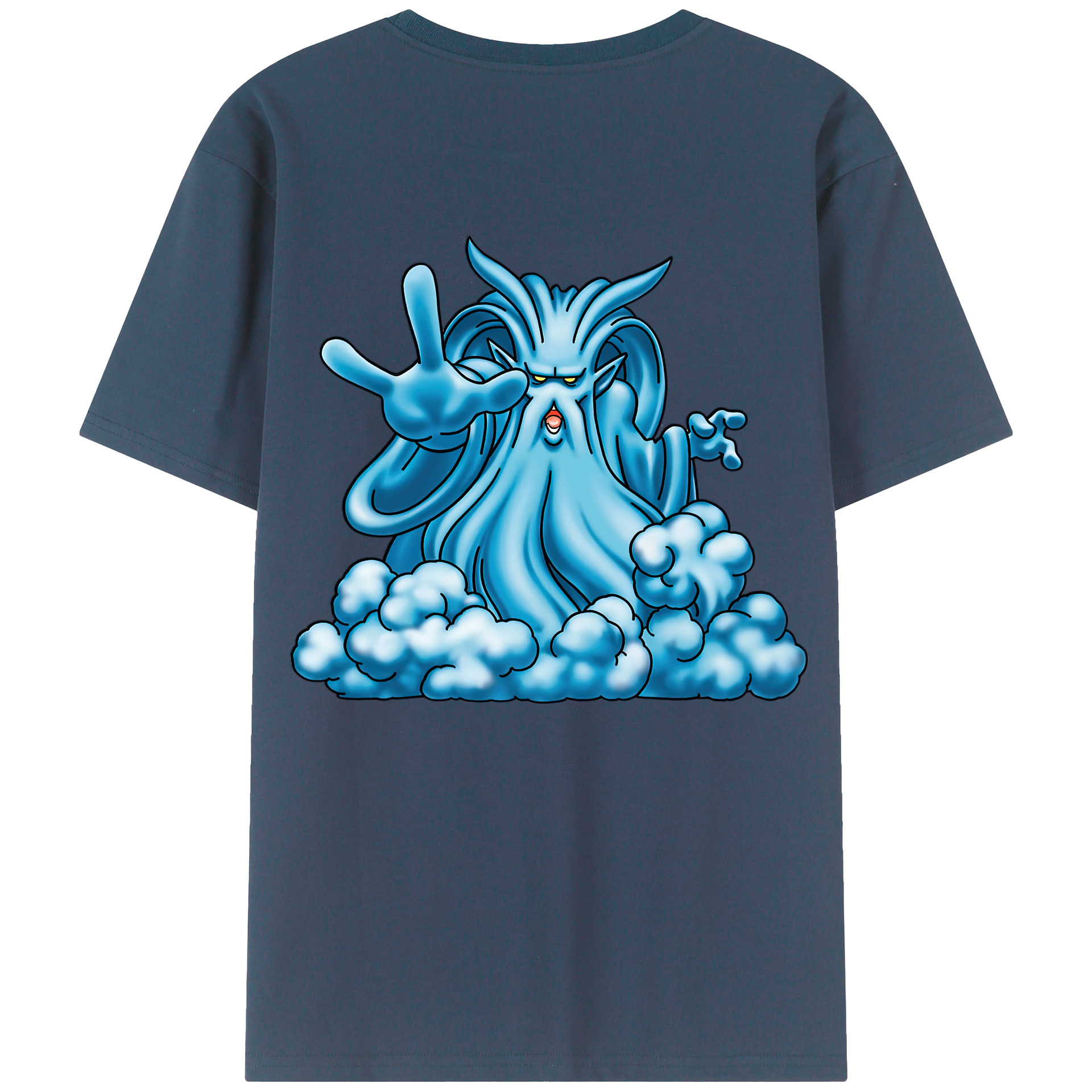（画像用） ドラゴンクエスト Doragon Kuesuto Dragon Quest 綿100％ メンズ半袖Tシャツ（バックプリント） 通気性