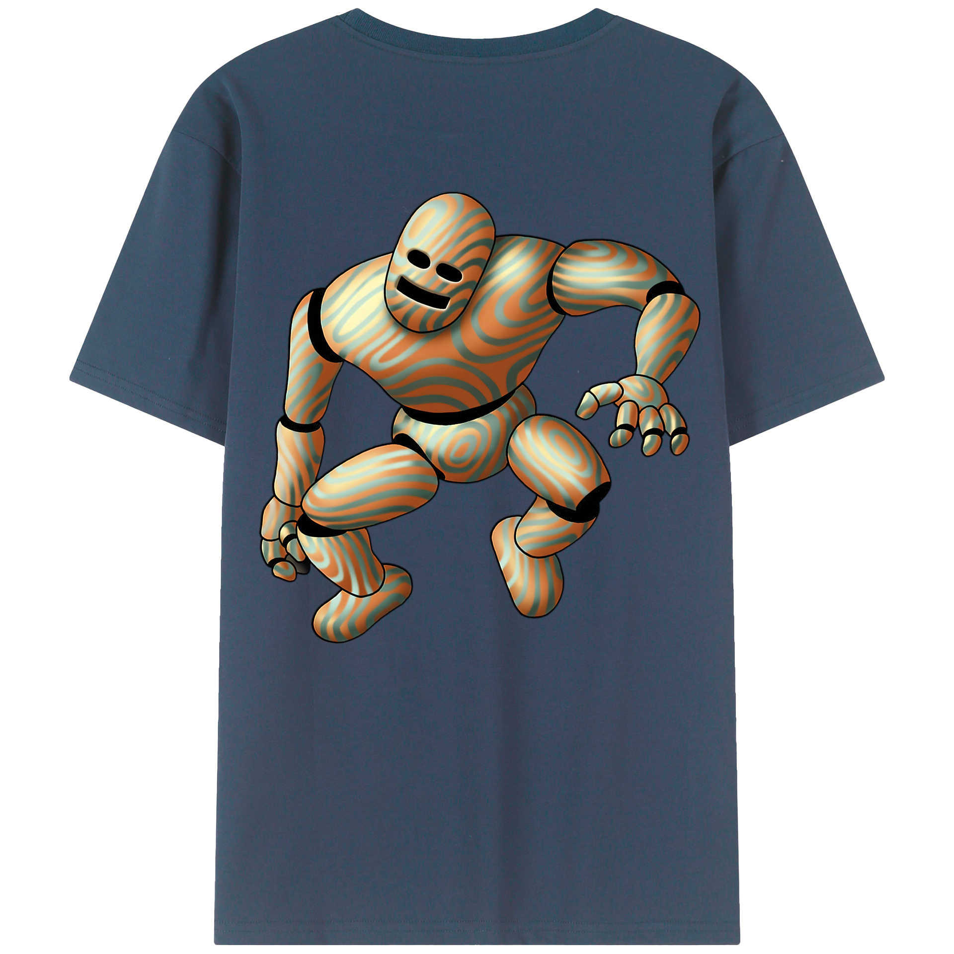（画像用） ドラゴンクエスト Doragon Kuesuto Dragon Quest 綿100％ メンズ半袖Tシャツ（バックプリント） 通気性