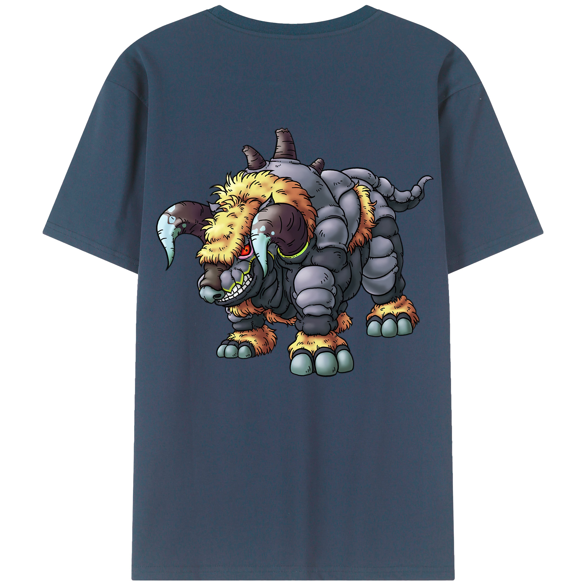 （画像用） ドラゴンクエスト Doragon Kuesuto Dragon Quest 綿100％ メンズ半袖Tシャツ（バックプリント） 通気性