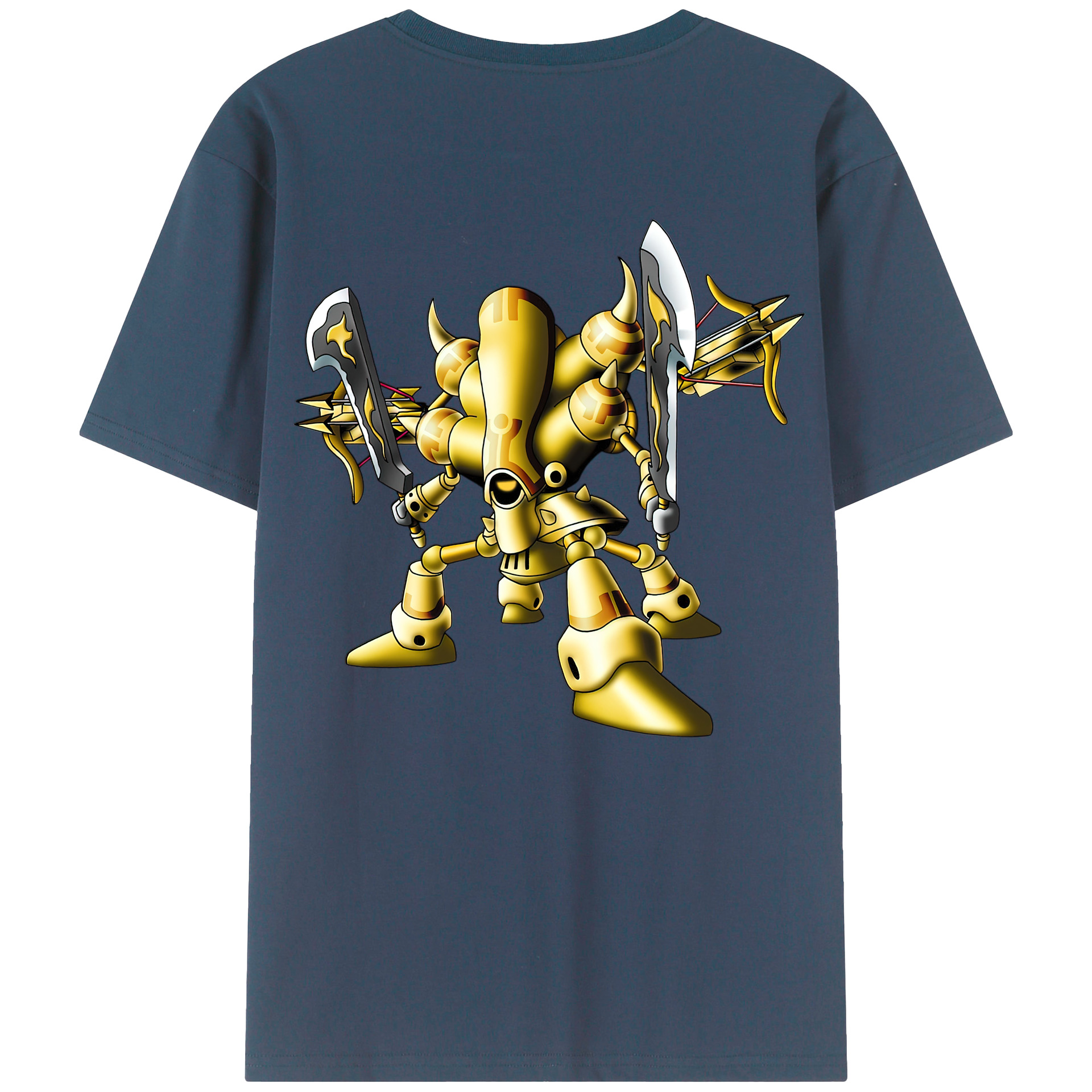 （画像用） ドラゴンクエスト Doragon Kuesuto Dragon Quest 綿100％ メンズ半袖Tシャツ（バックプリント） 通気性