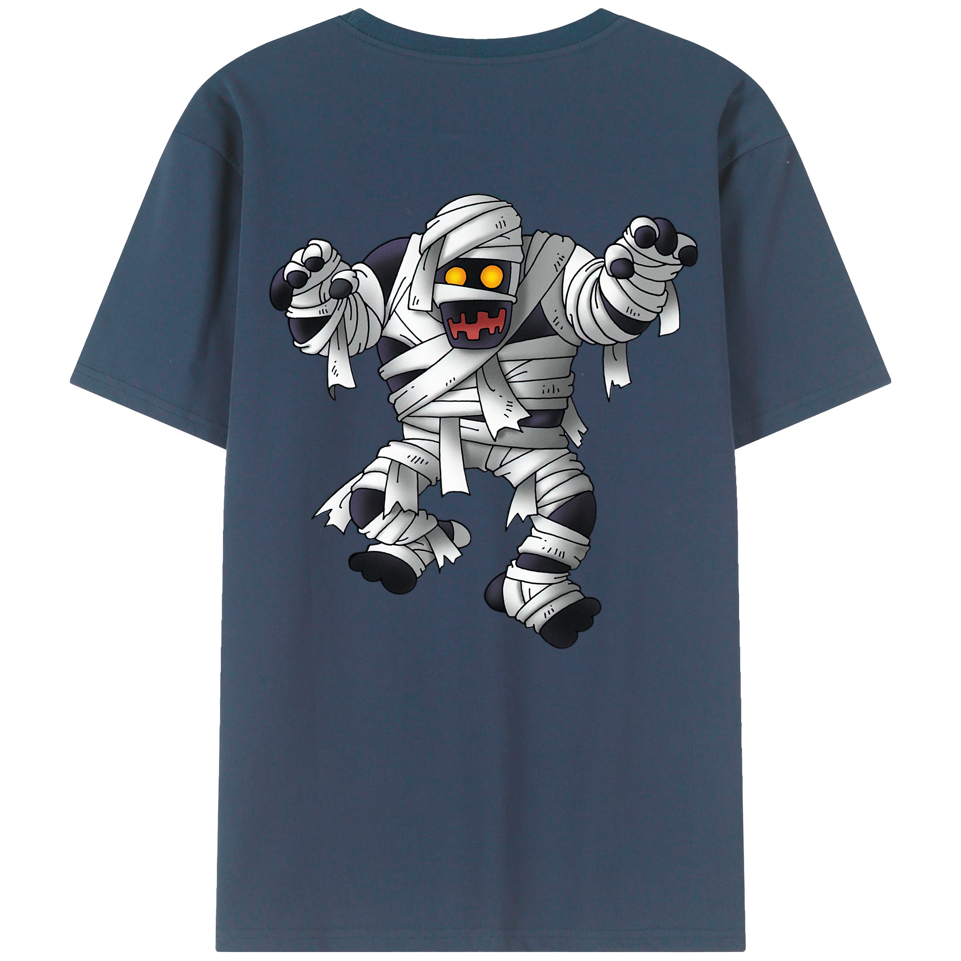（画像用） ドラゴンクエスト Doragon Kuesuto Dragon Quest 綿100％ メンズ半袖Tシャツ（バックプリント） 通気性