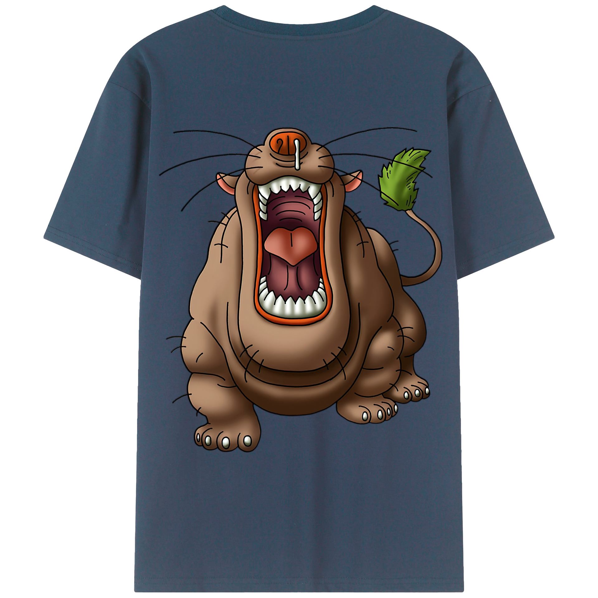 （画像用） ドラゴンクエスト Doragon Kuesuto Dragon Quest 綿100％ メンズ半袖Tシャツ（バックプリント） 通気性