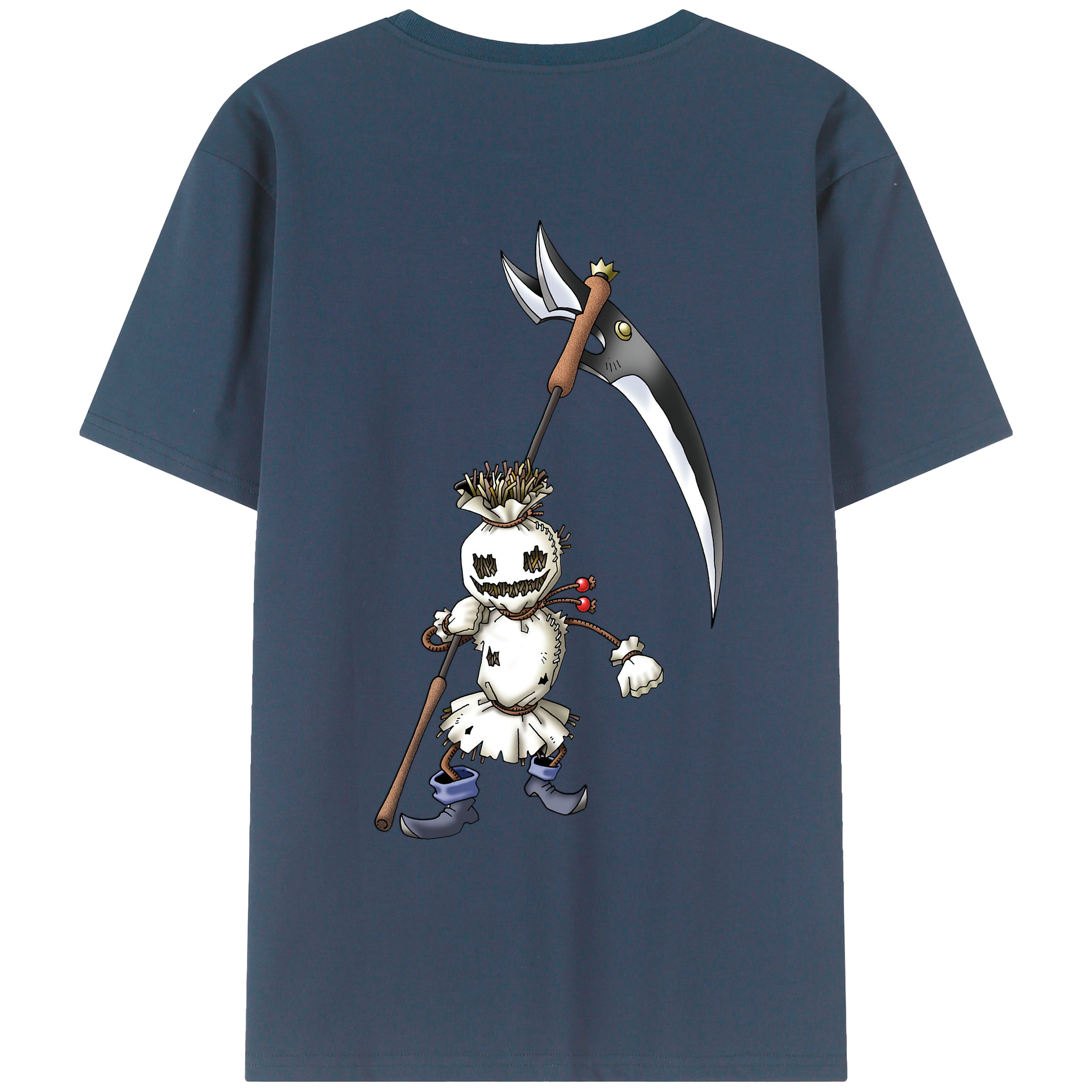 （画像用） ドラゴンクエスト Doragon Kuesuto Dragon Quest 綿100％ メンズ半袖Tシャツ（バックプリント） 通気性