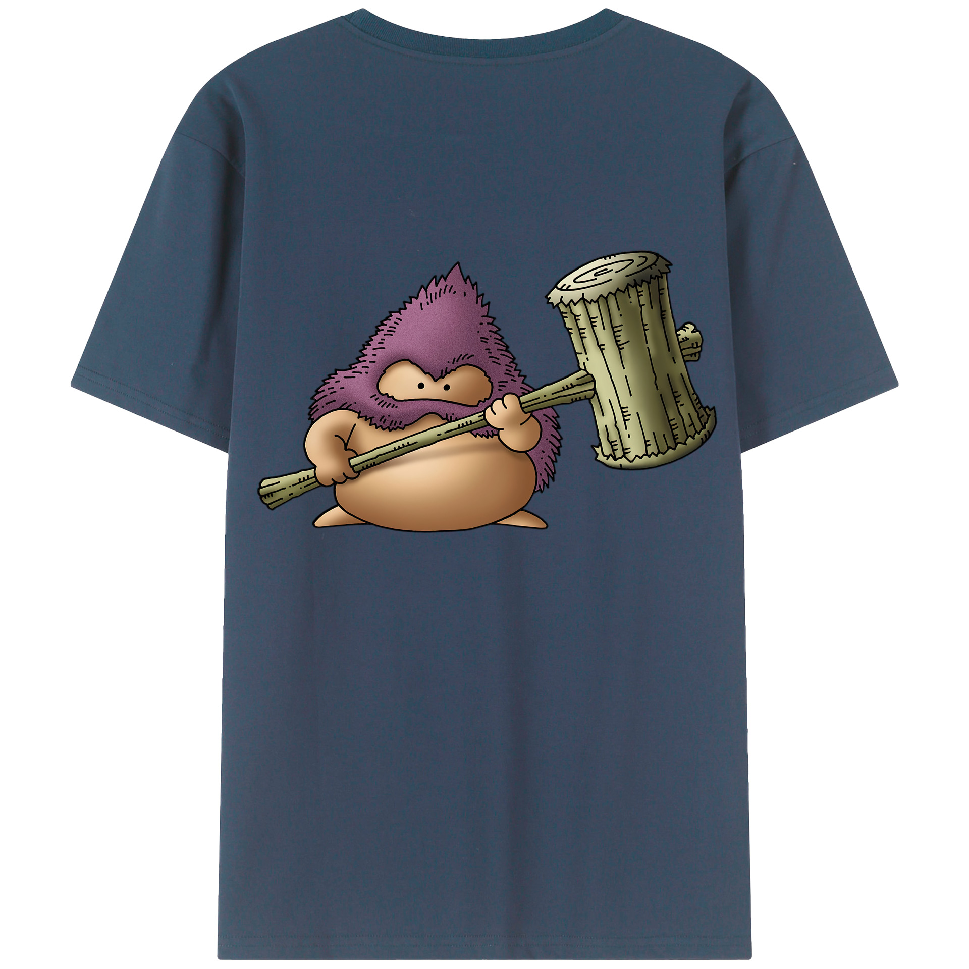 （画像用） ドラゴンクエスト Doragon Kuesuto Dragon Quest 綿100％ メンズ半袖Tシャツ（バックプリント） 通気性